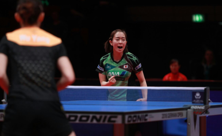 Kasumi Ishikawa of Japan won her quarter-final today ©ITTF/Twitter