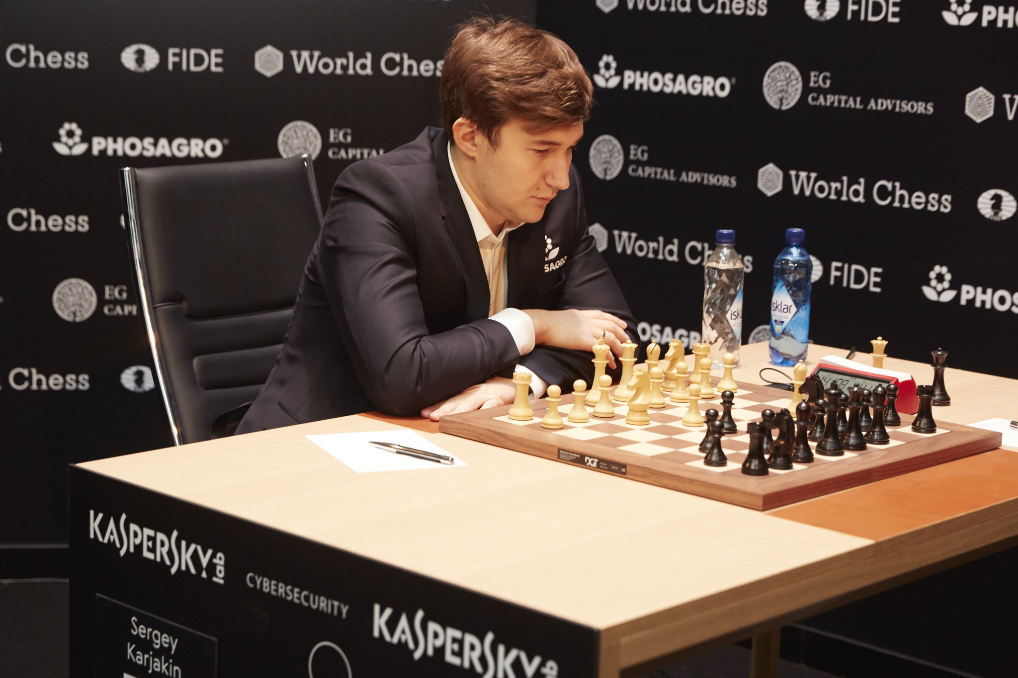Russia's Sergey Karjakin has moved into the lead in the FIDE Candidates Tournament with two rounds to go ©Getty Images