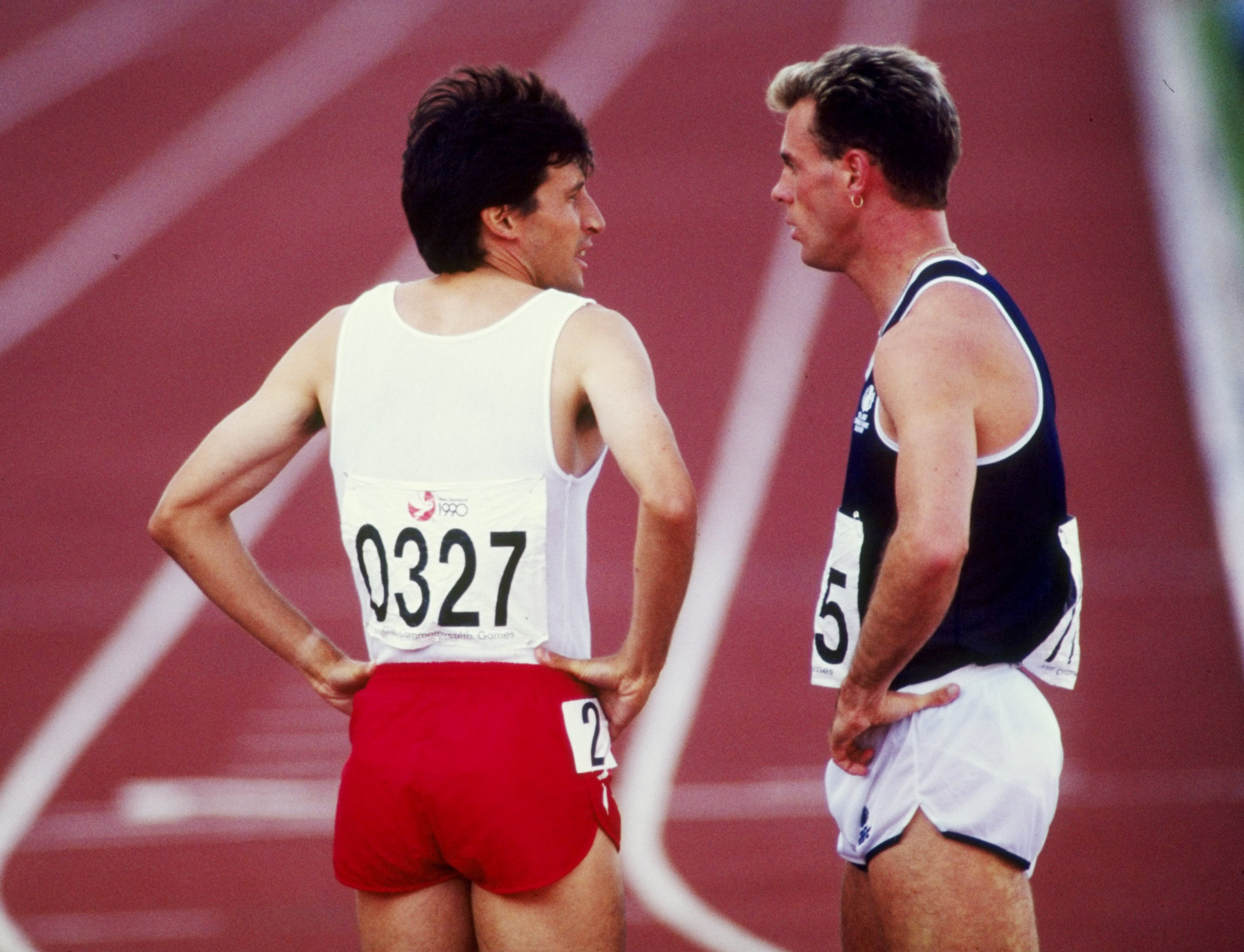 Sebastian Coe's only appearance at the Commonwealth Games came at Auckland 1990 ©Getty Images
