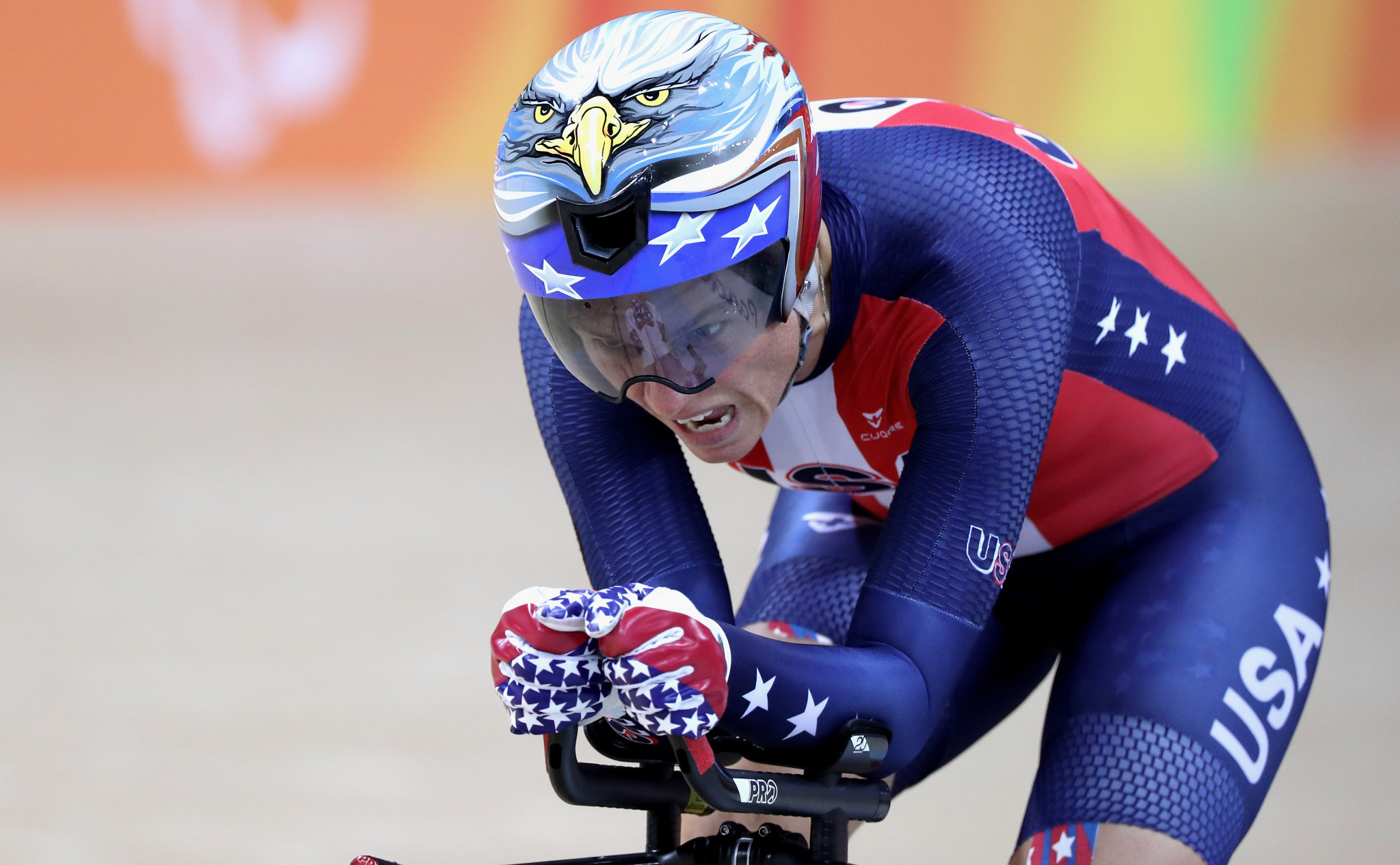 Shawn Morelli of the United States took the women's C4 individual pursuit honours ©Getty Images