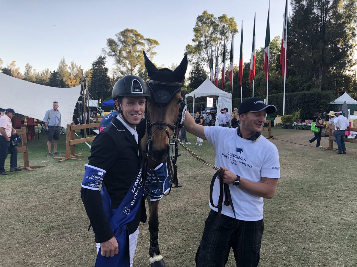 Britain's Scott Brash began his pursuit of a third Longines Global Champions Tour title with victory in the season opener ©Twitter