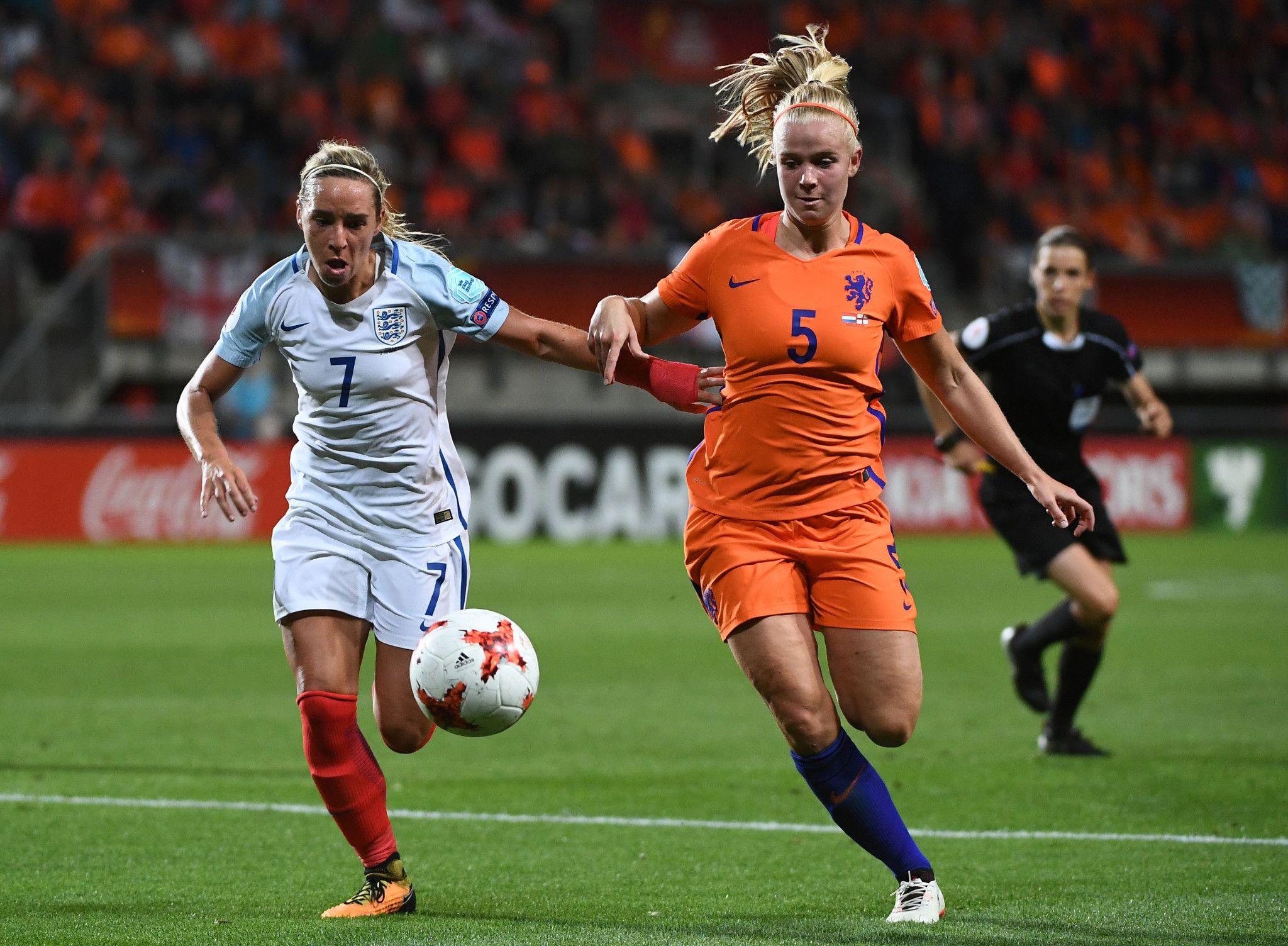 The incidents involving Mark Sampson are alleged to have taken place during a UEFA European Championship semi-final between England and The Netherlands last year ©Getty Images