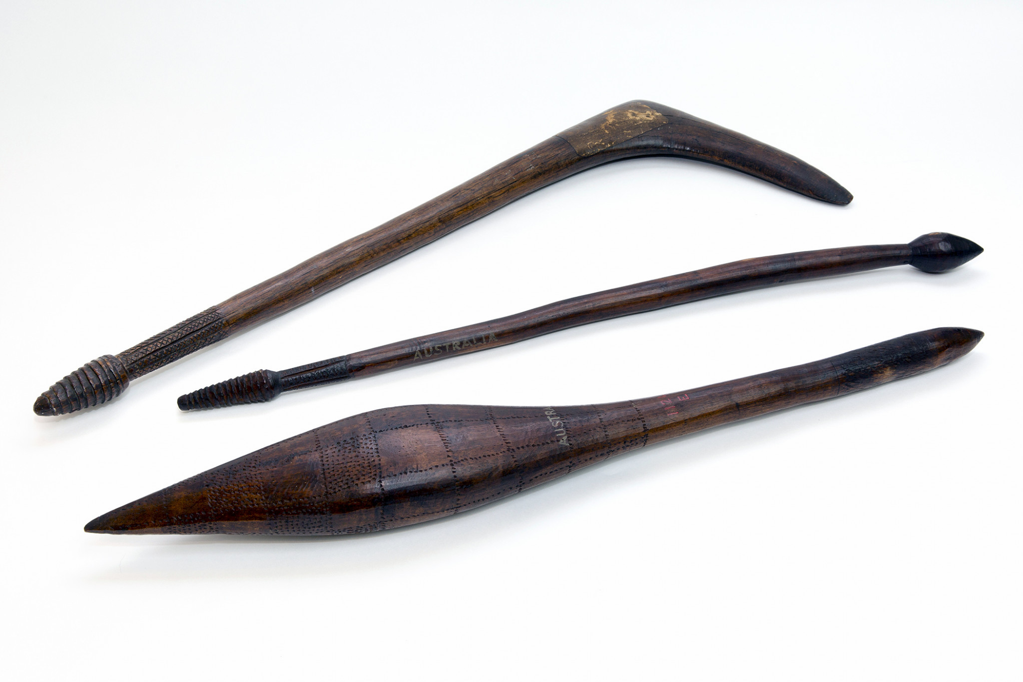 Aboriginal implements used during the cricket tour to England in 1868 ©MCC