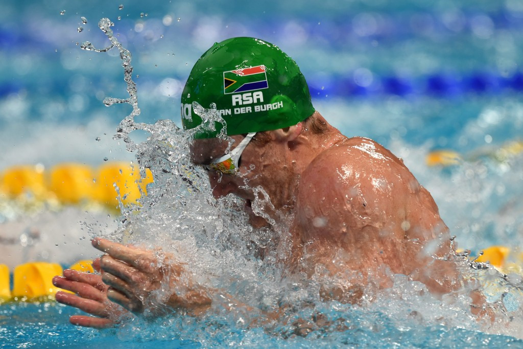 Cameron van der Burgh won one of four South African swimming golds at the All-African Games in Brazzaville Cameron van der Burgh won one of four South African swimming golds at the All-African Games in Brazzaville ©Getty Images