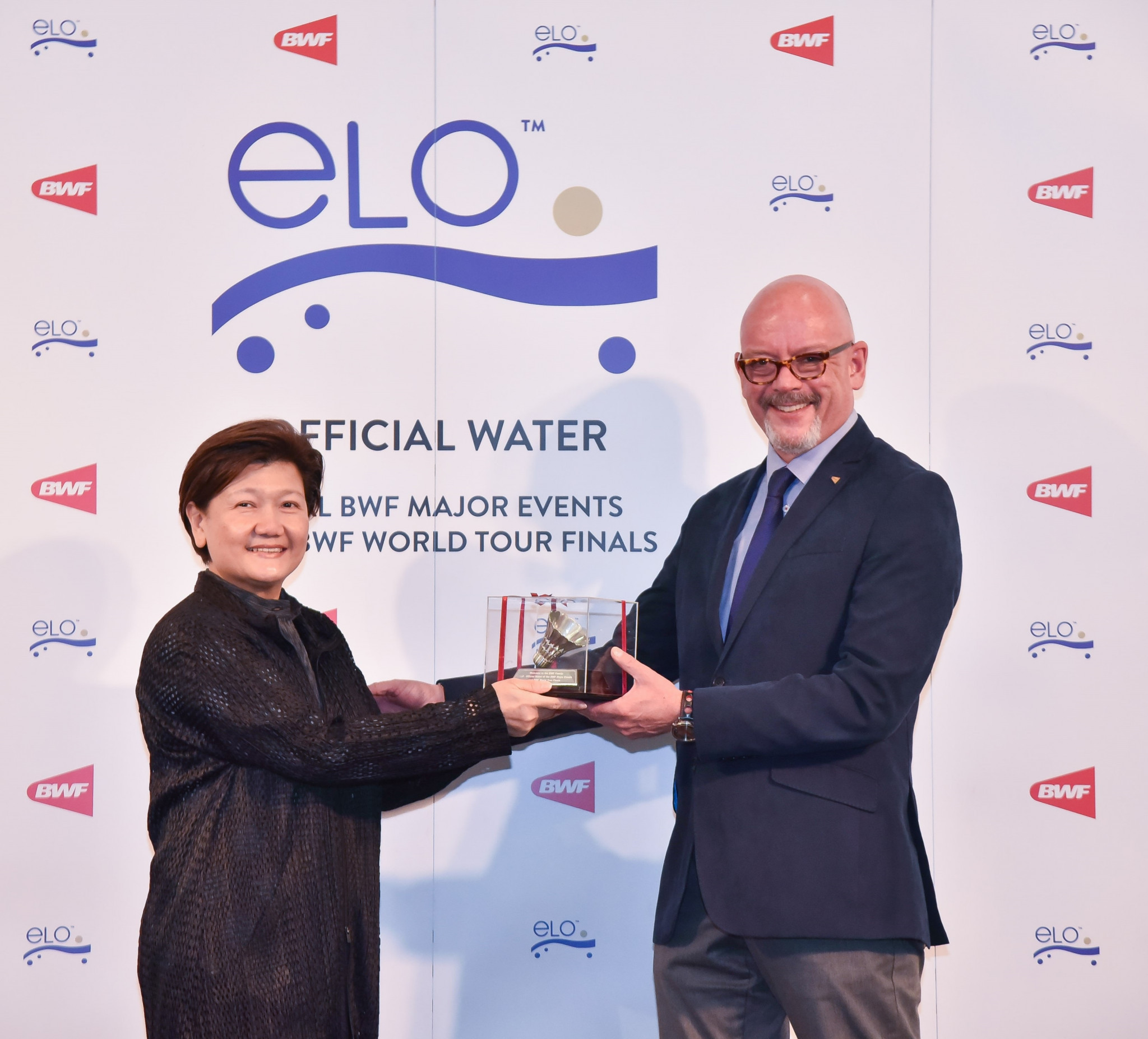 The Badminton World Federation has unveiled ELO Water as the official water provider for its championship events and tour finale for the next four years ©BWF