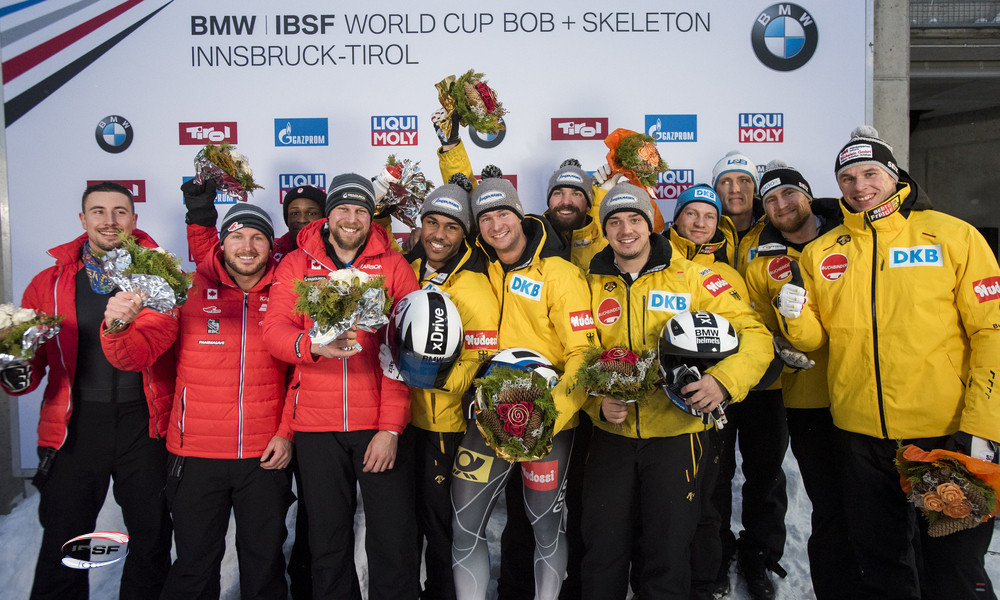 Johannes Lochner's team are the reigning World Cup champions ©IBSF