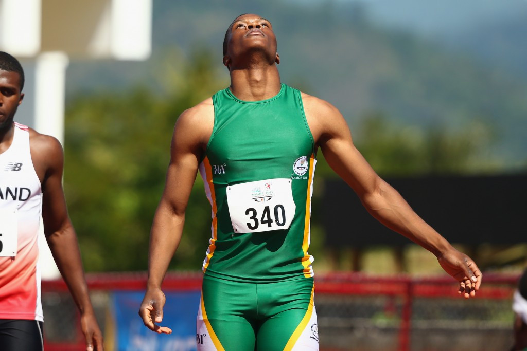 Tiotliso Gift Leotlela of South Africa proved too strong for the rest of the field as he took the men's 100m title