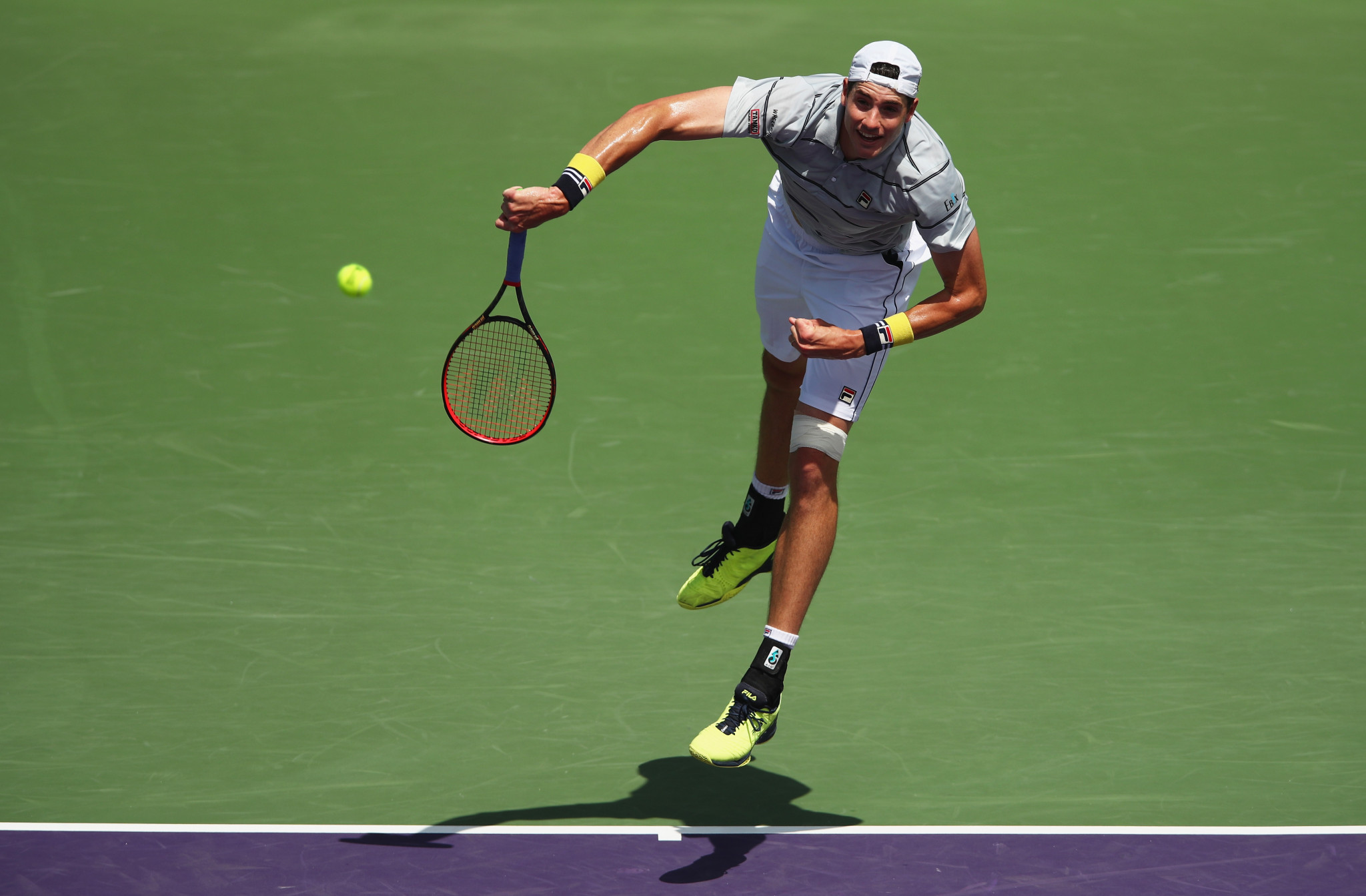 American John Isner beat second seed Marin Cilic ©Getty Images