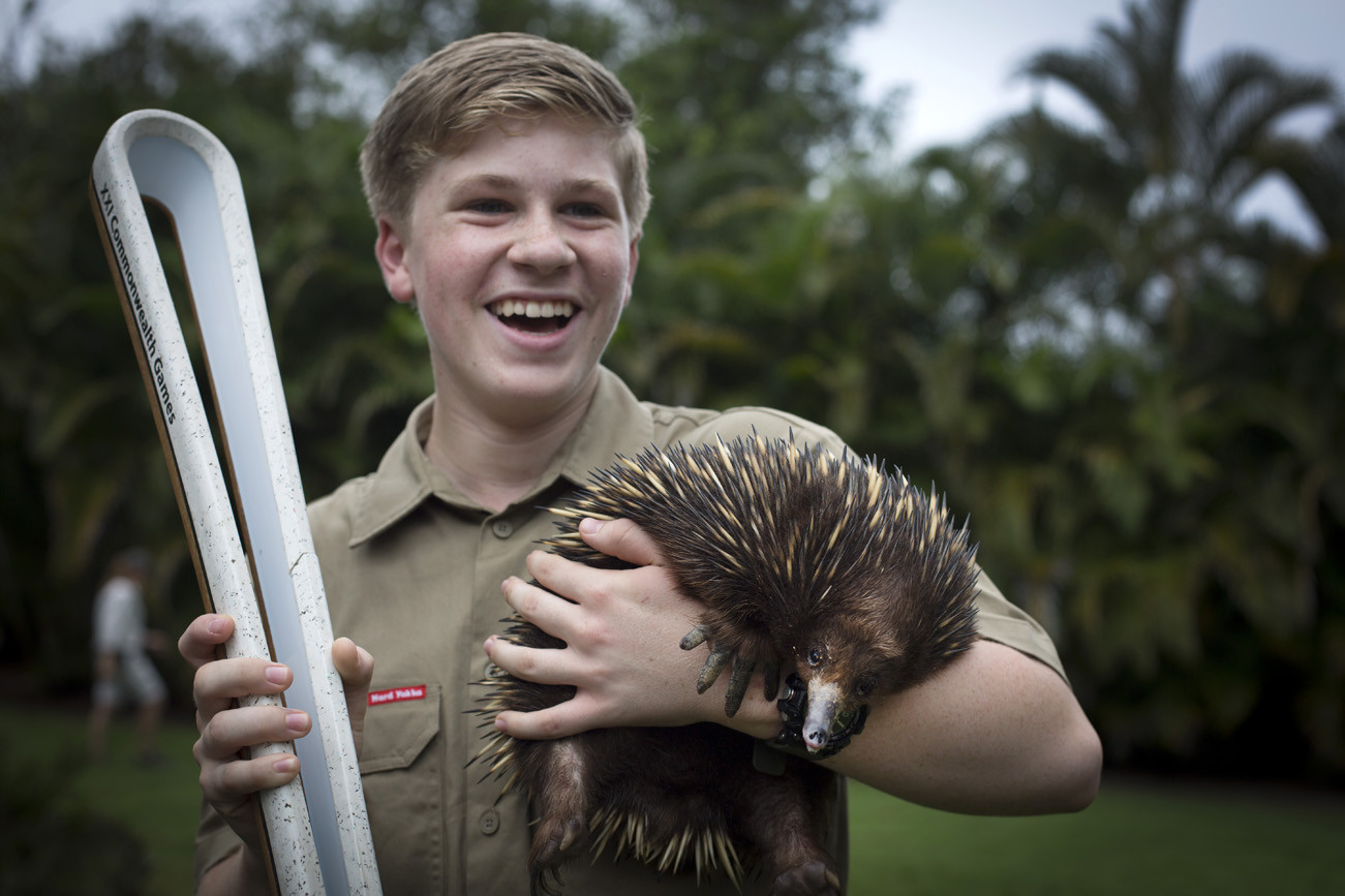 Television personality Robert Irwin carried the Baton yesterday ©Gold Coast 2018