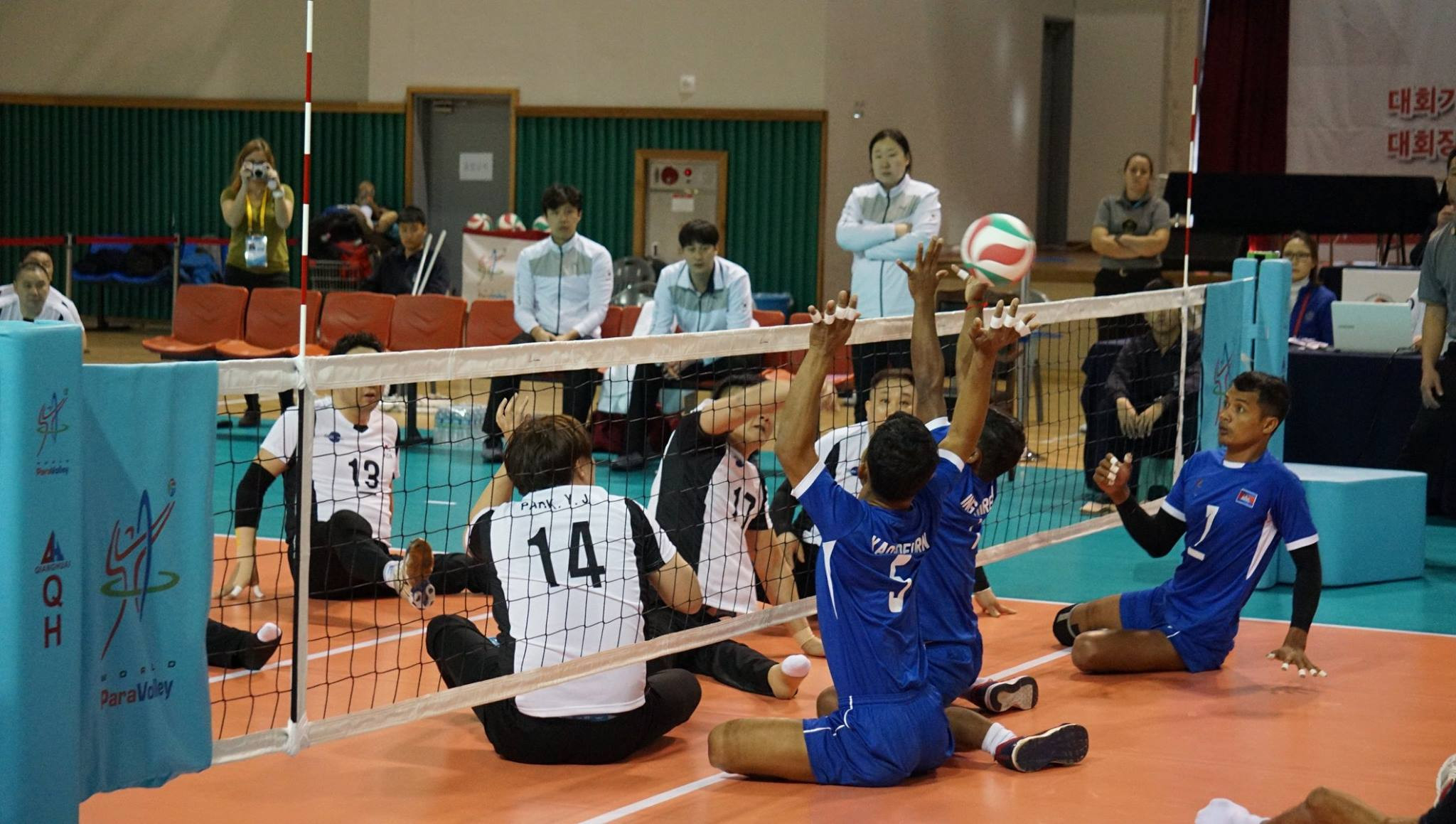 South Korea delight home crowd with second victory in as many games at final qualifier for 2018 Sitting Volleyball World Championships
