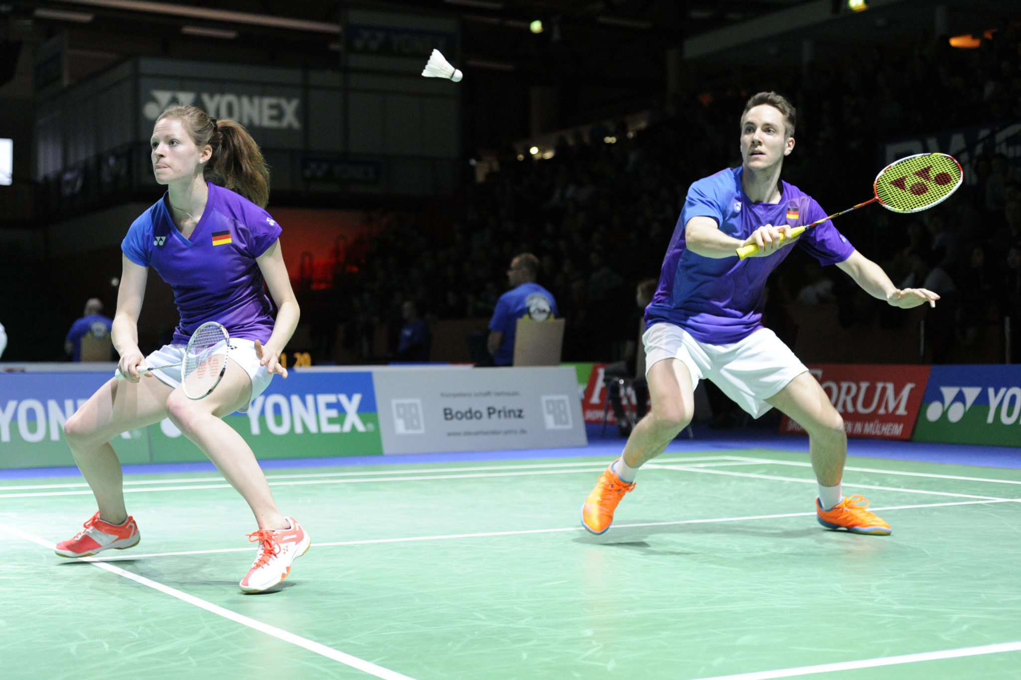Mark Lamsfuss and Isabel Herttrich were the first victims in a day of shocks at the BWF Orléans Masters ©YONEX German Open