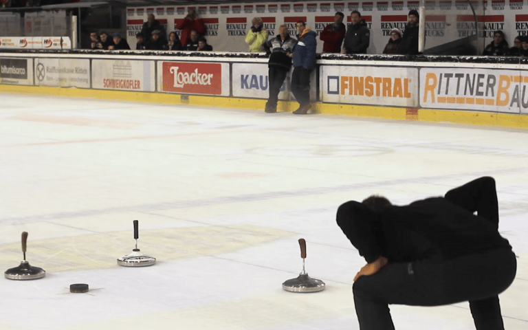 Icestocksport is a target orientated discipline which bears some similarities with curling ©IFI