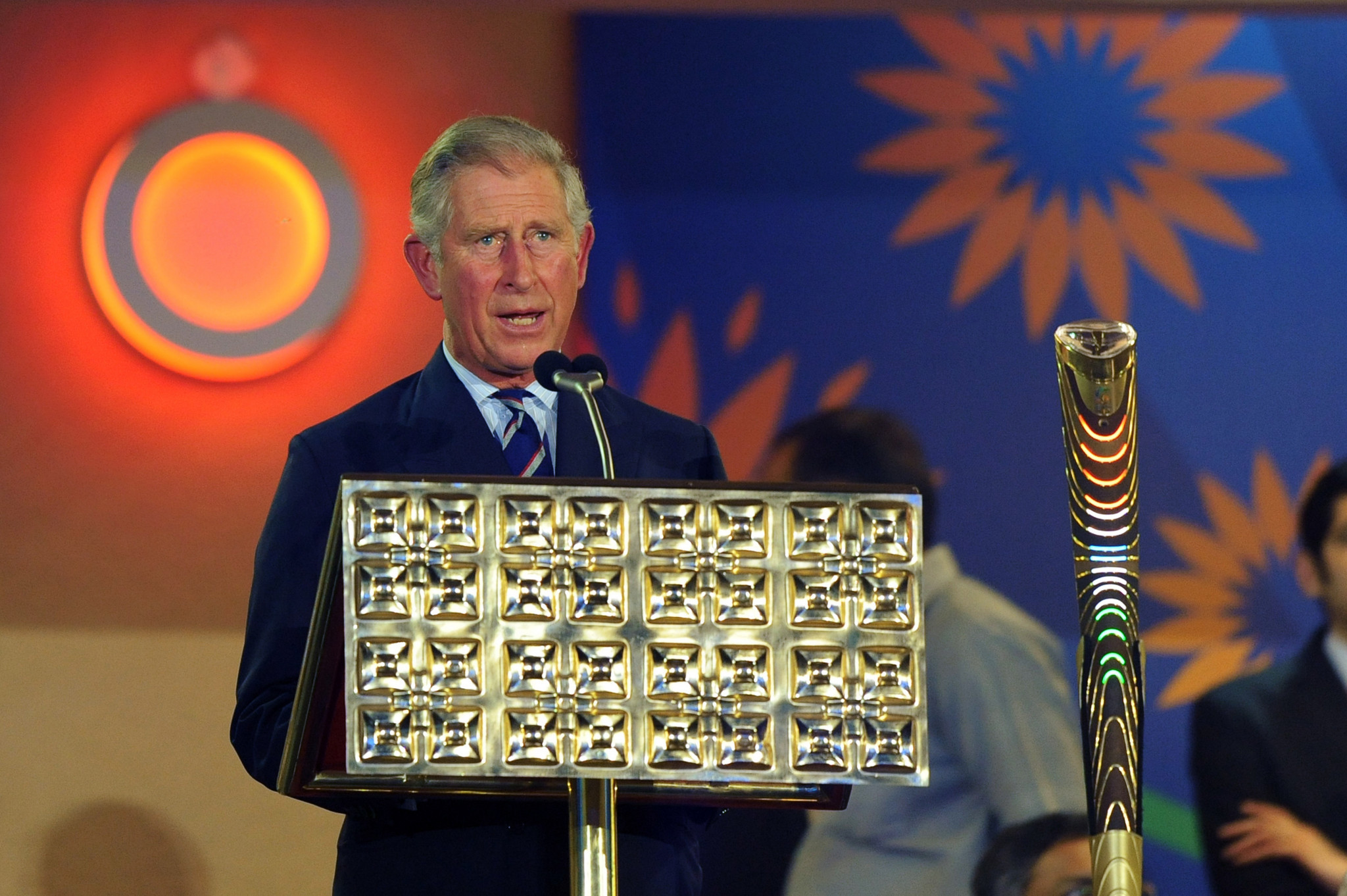 Prince Charles opens the 2010 Commonwealth Games in Delhi ©Getty Images