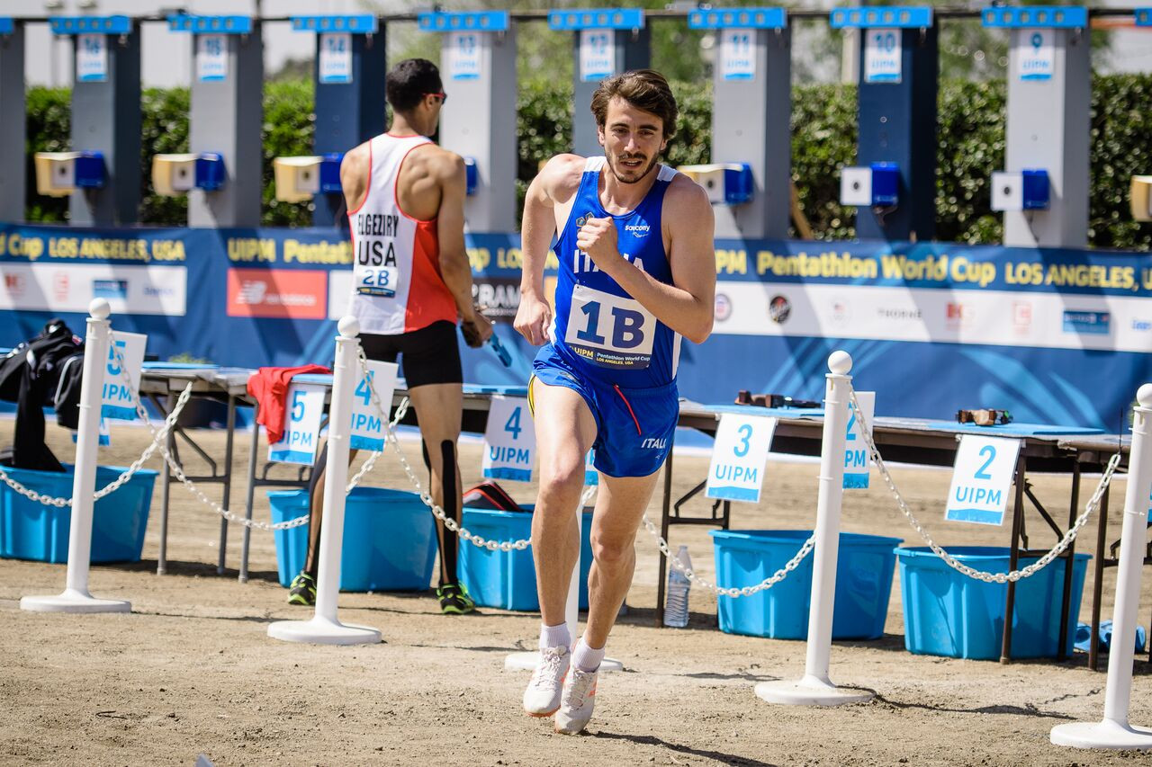 Riccardo de Luca spearheaded Italy to another relay win ©UIPM