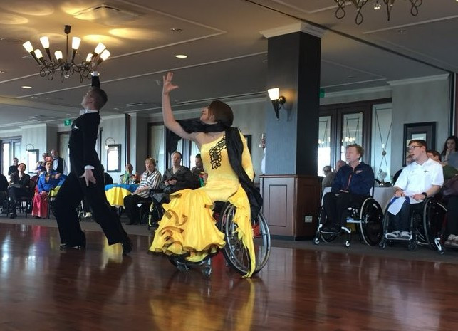 Belarus competitors in action on the opening day of the World Para Dance Sport event in Cuijk, The Netherlands ©Twitter