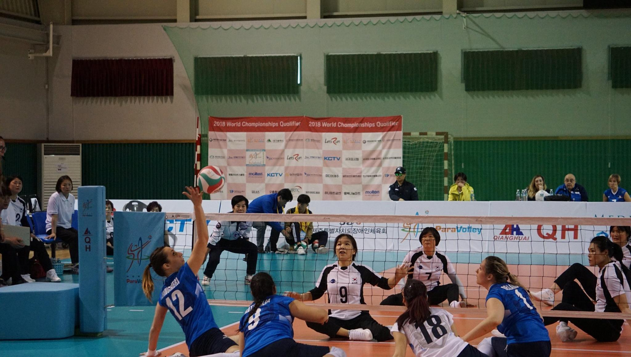 Italy's women qualify for 2018 Sitting Volleyball World Championships on disappointing day for South Korea 