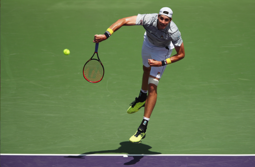 The United States' John Isner is through to the Miami Open final ©Getty Images