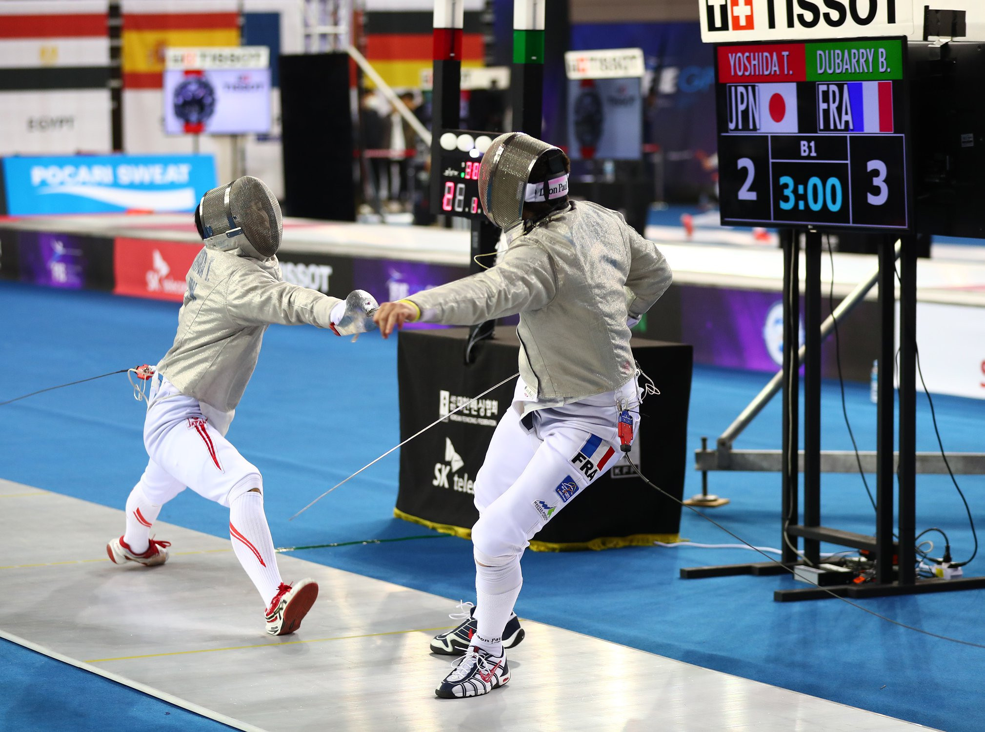 The men’s competition begun today at the FIE Sabre Grand Prix in Seoul ©FIE/Facebook/Manky/Bizzi
