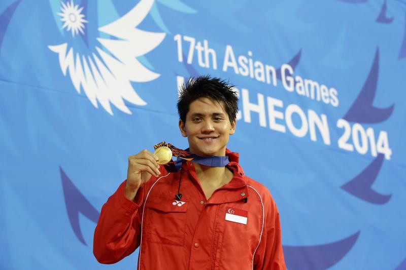 Swimmer Joseph Schooling was among Singapore's Asian Games gold medallist at Incheon 2014 ©Getty Images