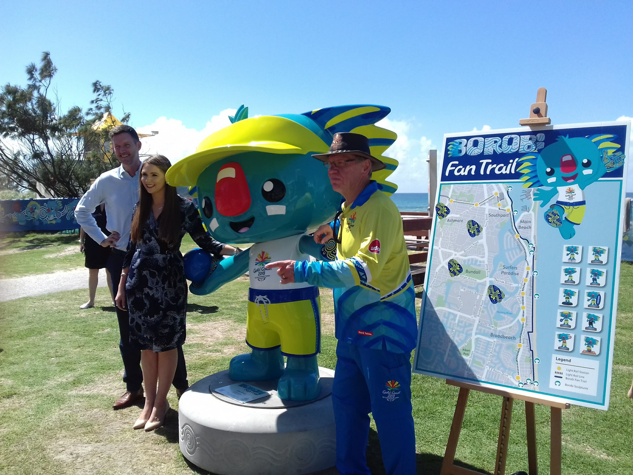 Gold Coast 2018 launched the trail at the Broadbeach lawn bowls venue ©ITG