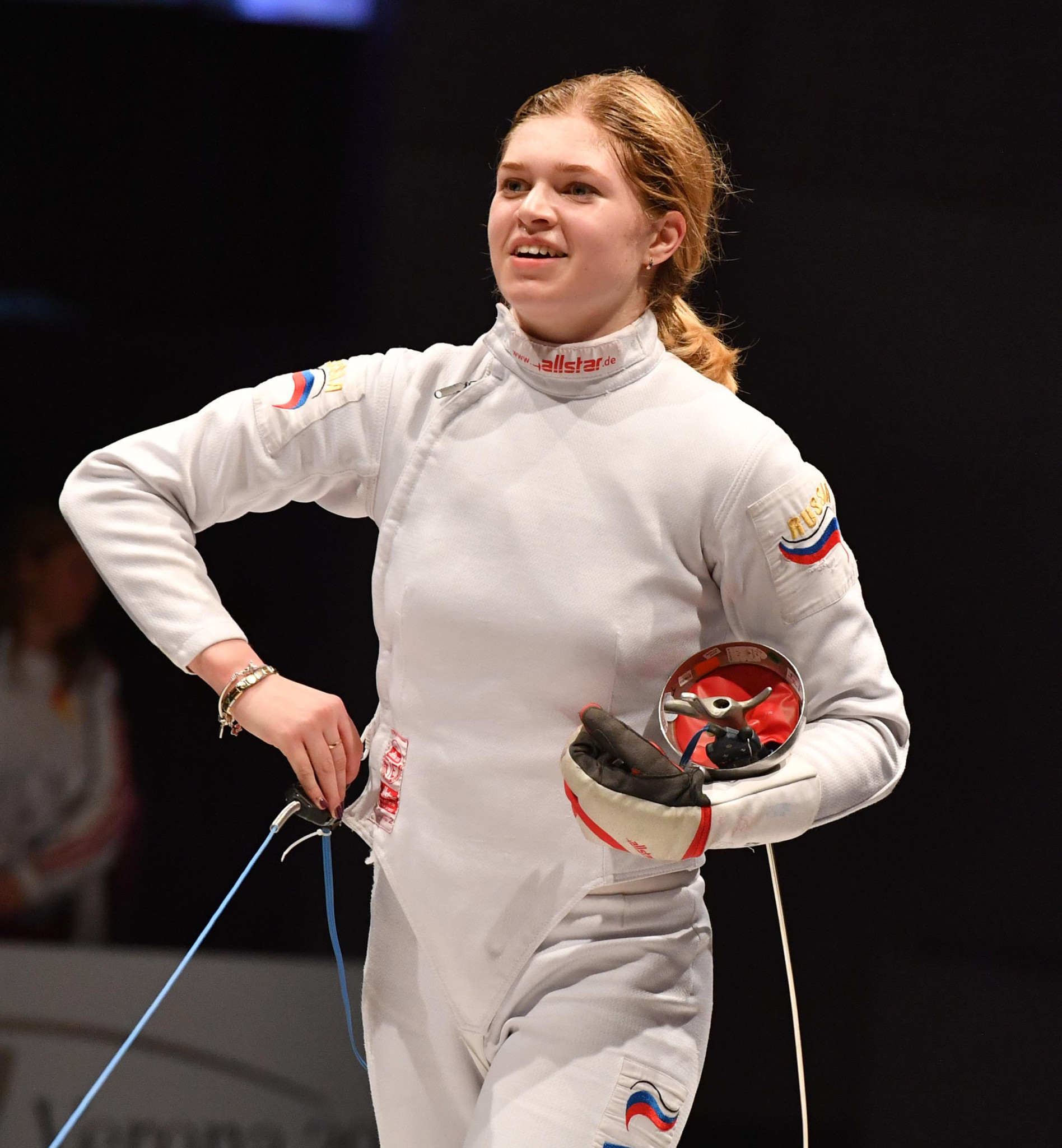 Russia's Anastasia Soldatova won the women’s under-20 épée title at the FIE Junior and Cadets World Championships in Verona with victory over Poland's Julia Falinksa in the final ©FIE