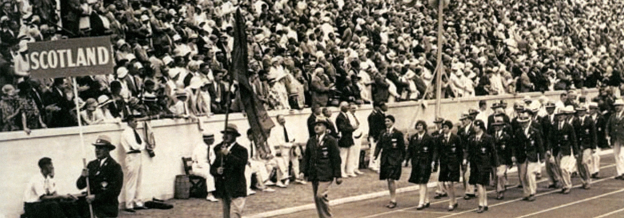 There was a capacity crowd at the Civic Stadium for the Opening Ceremony of the 1930 British Empire Games in Hamilton ©Commonwealth Games Scotland