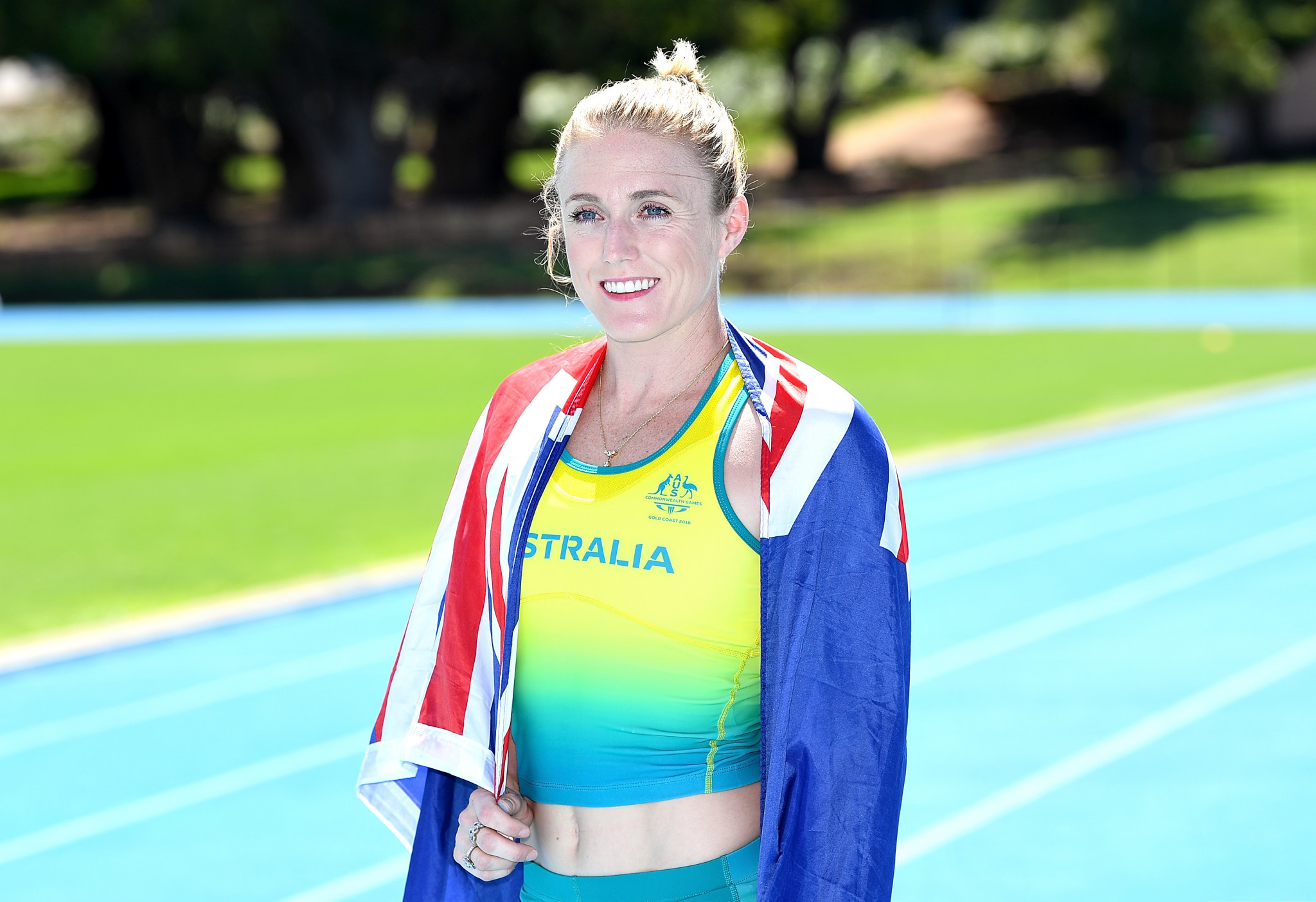Double world hurdles champion Sally Pearson was the favourite to be named Australia's flagbearer ©Getty Images