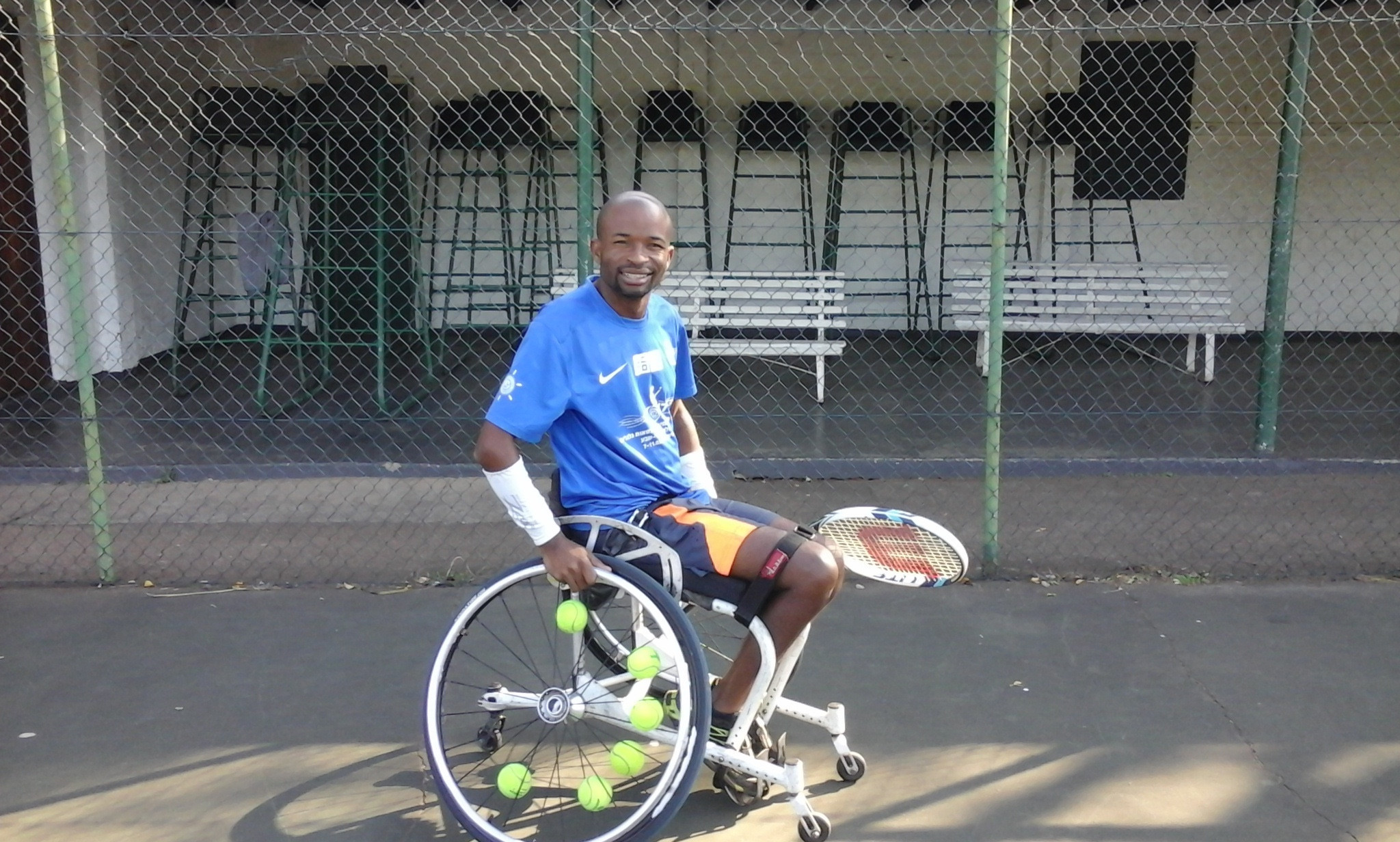 Bongani Dlamini won 13 quad singles titles in his career ©KZN Tennis Association