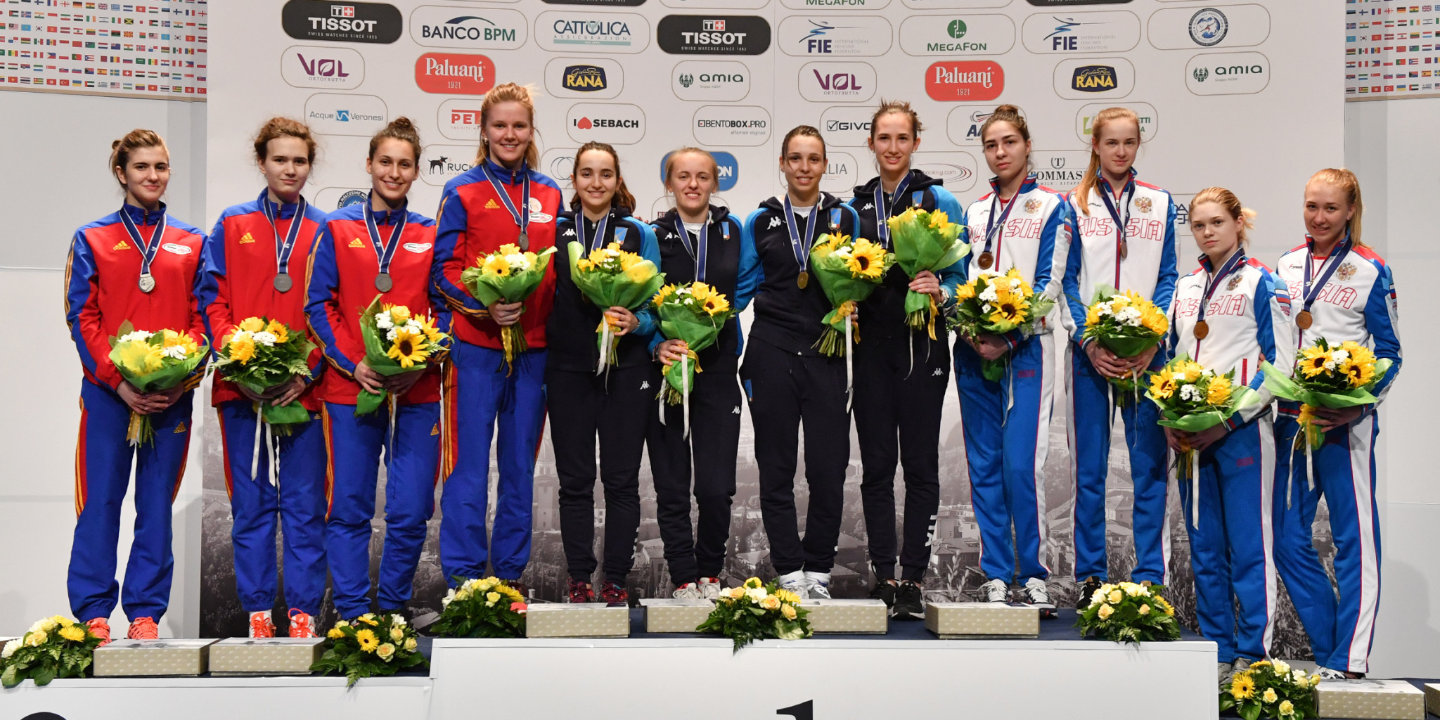 Italy won women's team gold on home soil ©FIE