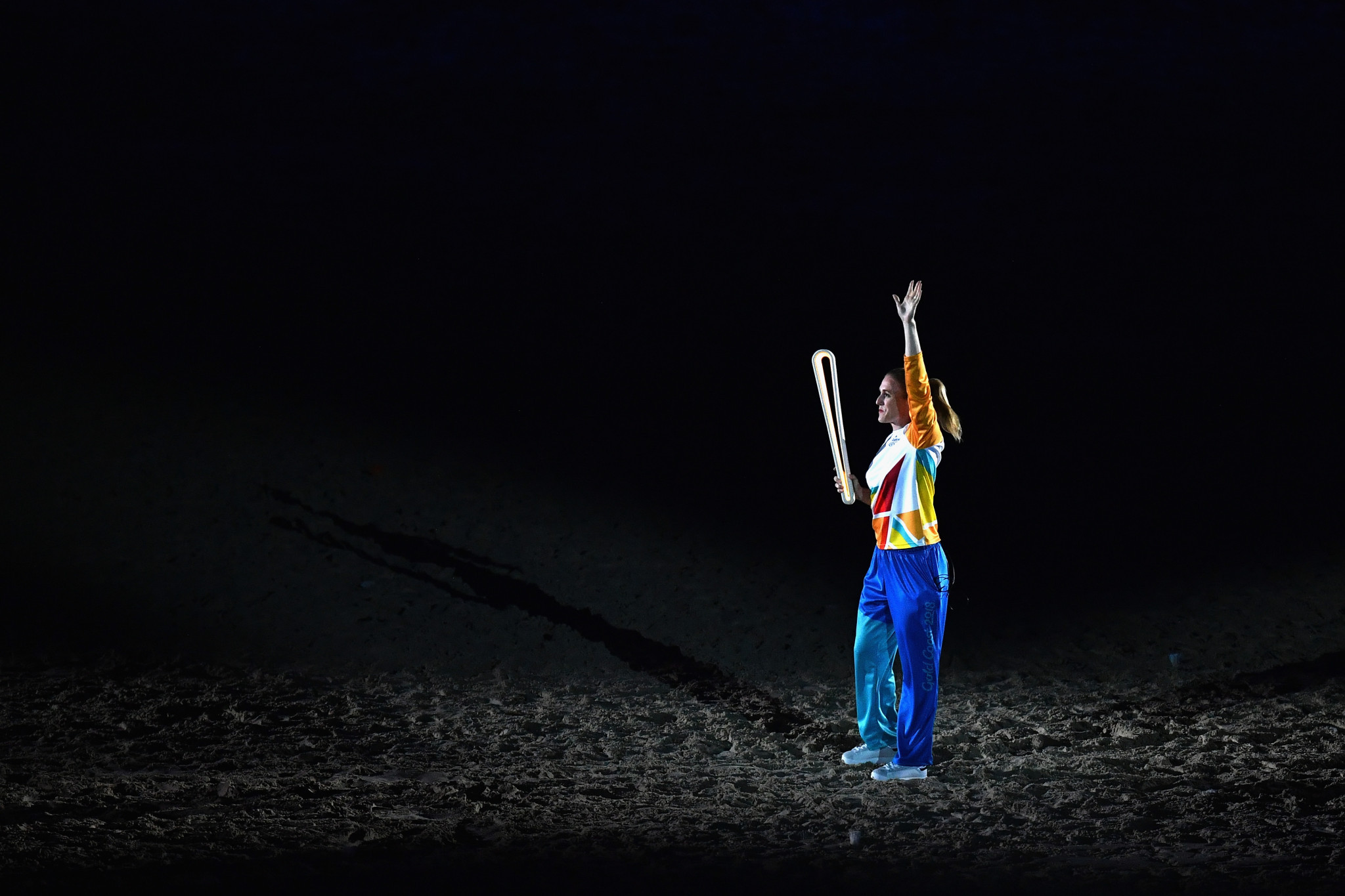 Sally Pearson was the last person to carry the Baton at the Opening Ceremony ©Getty Images