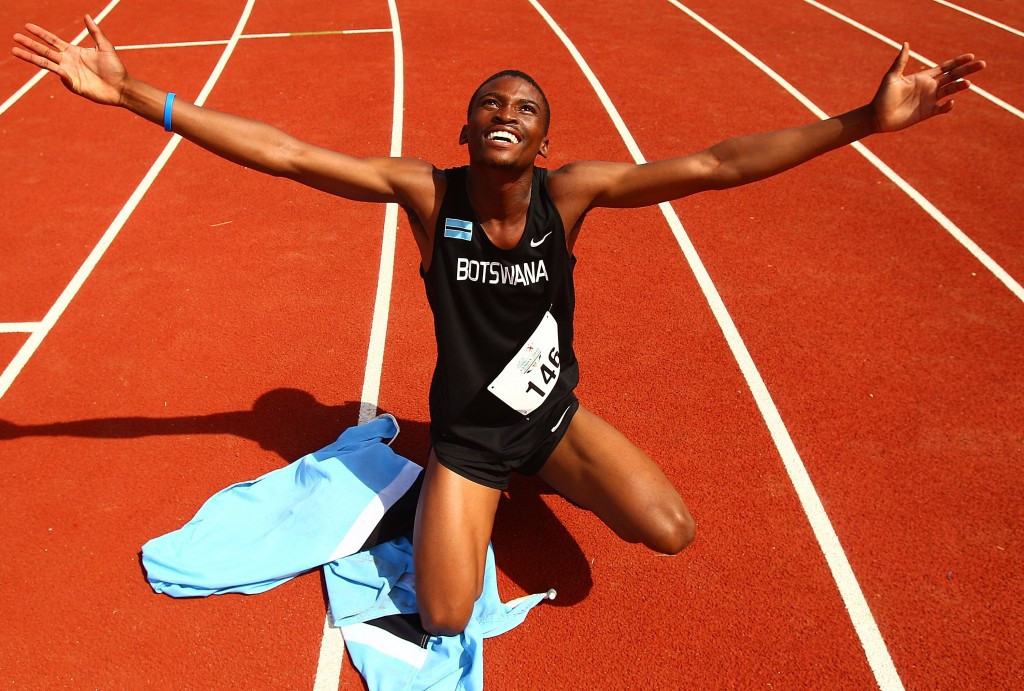 Botswana's Karabo Sibanda won boy's 400m gold with the eighth-fastest time recorded this year ©Getty Images