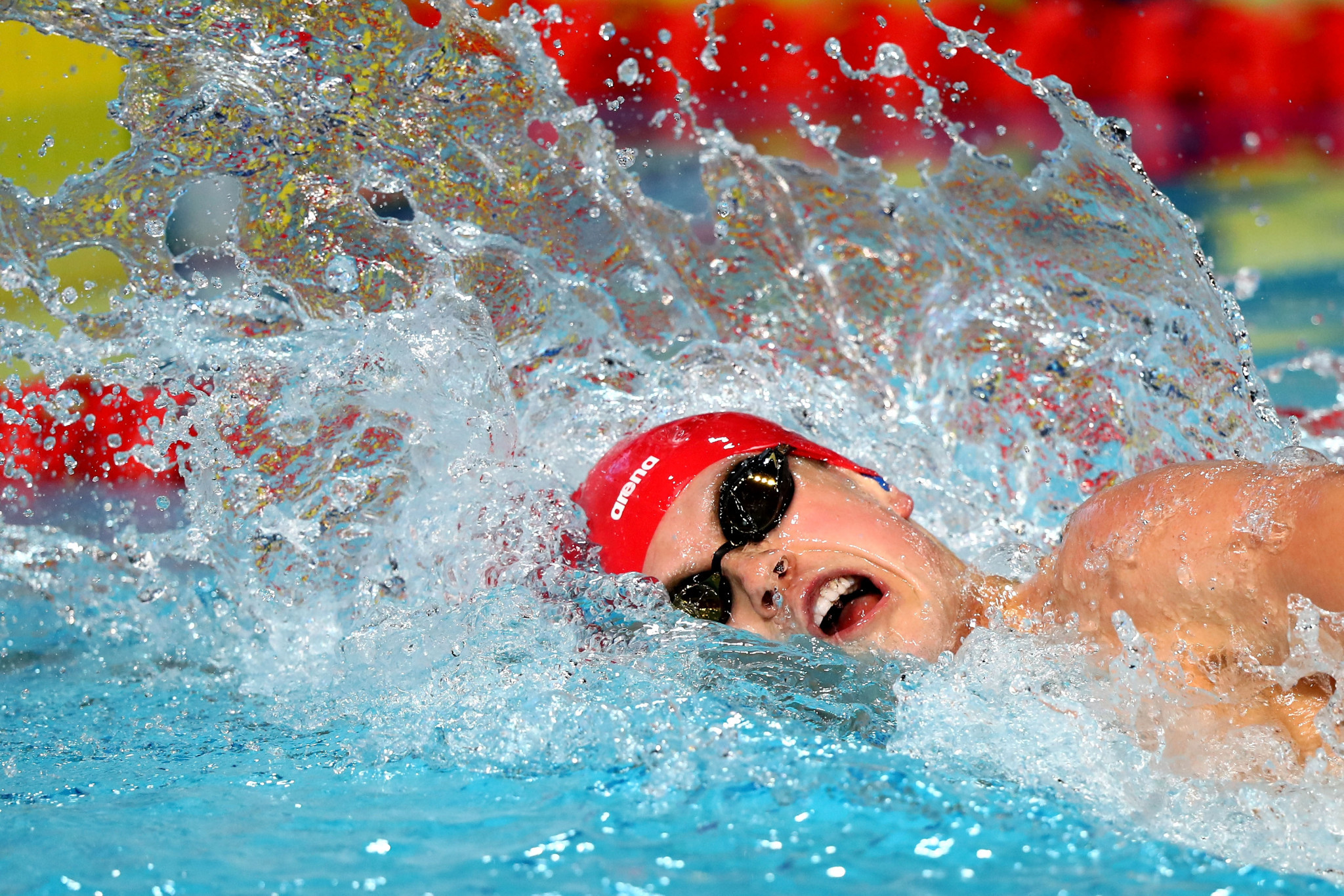Thomas Hamer of England broke his own world record in the men's S14 200m freestyle ©Getty Images