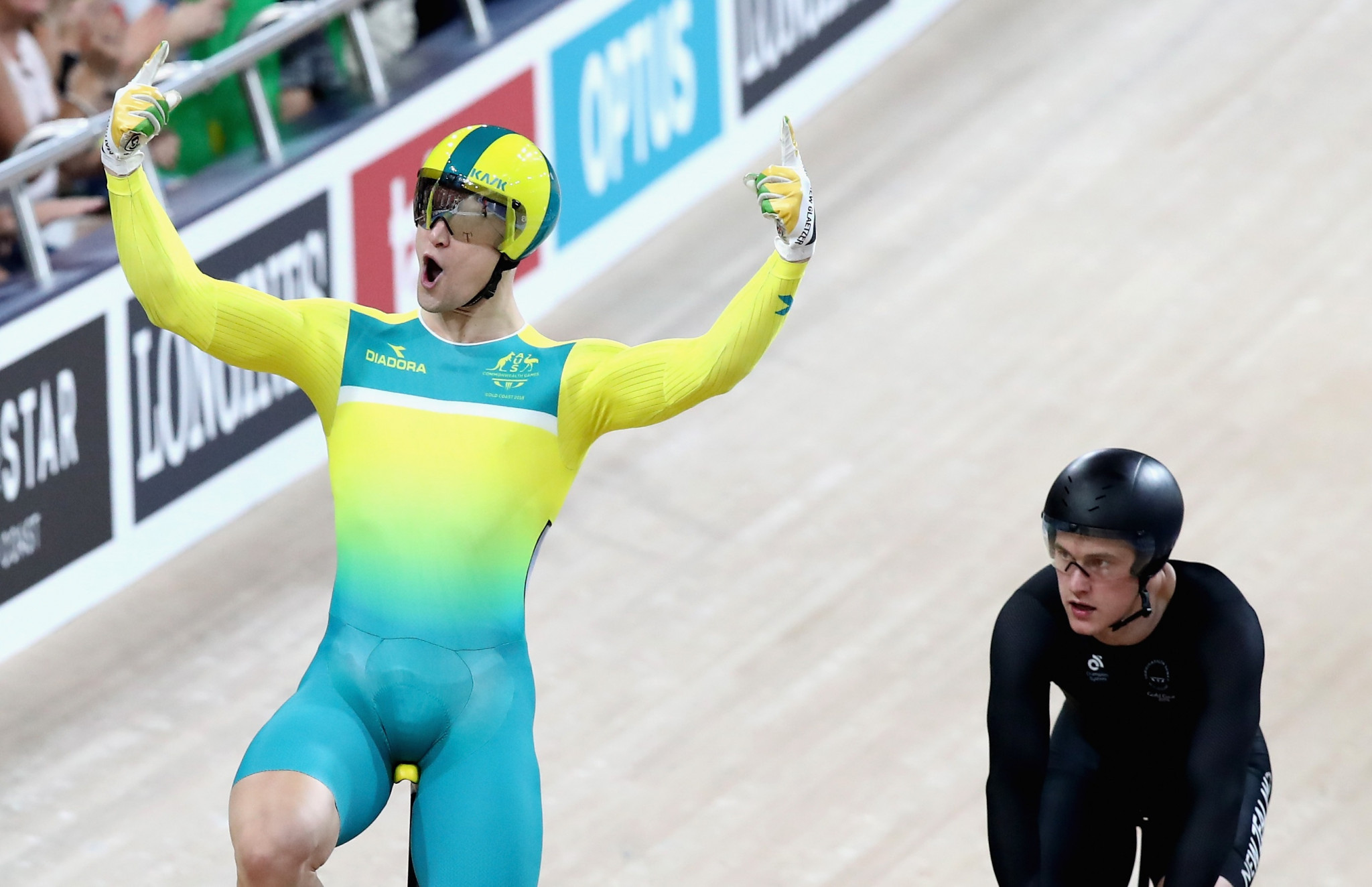 Matt Glaetzer was one of two gold medallists for Australia in track cycling, winning the men's keirin event ©Getty Images