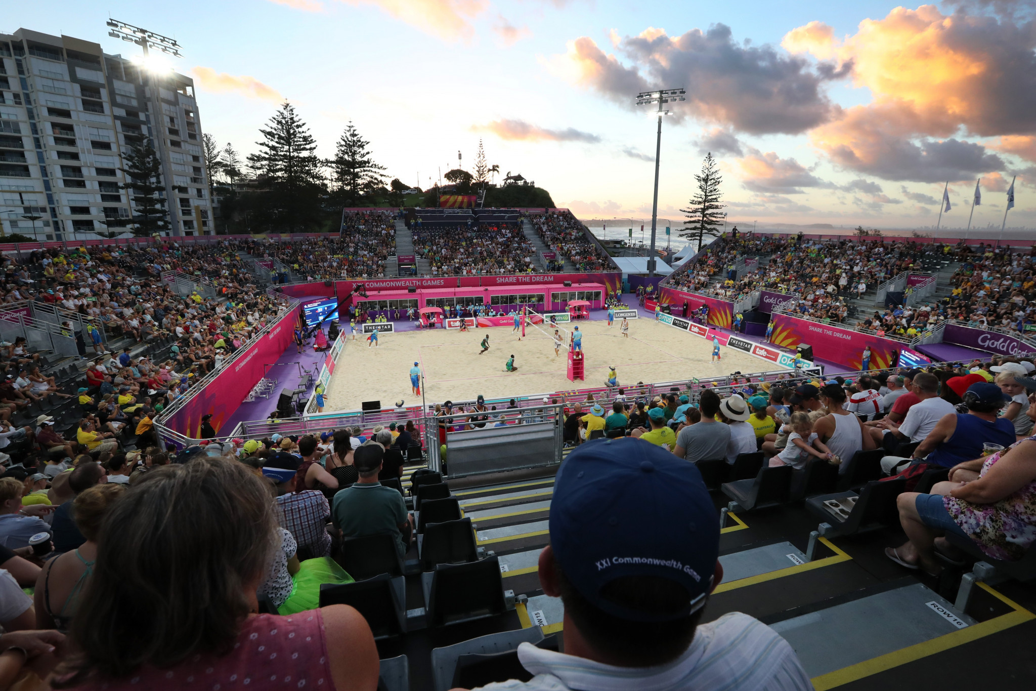 Beach volleyball made its debut on the Commonwealth Games programme today ©Getty Images