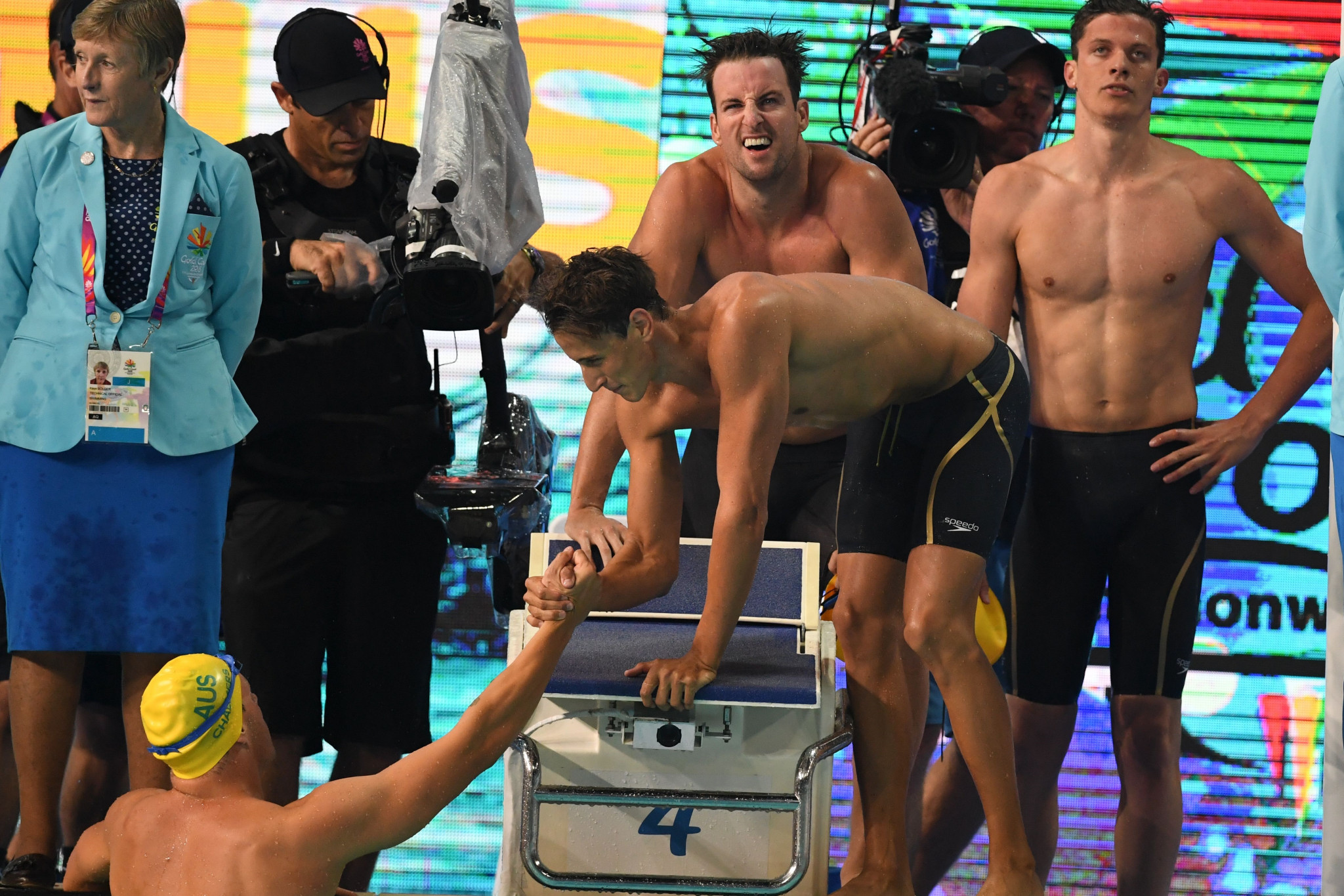 Hosts Australia move to top of medal table after dominating swimming events on day two of Gold Coast 2018