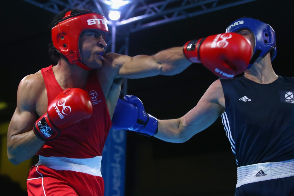 Boxing competition at Samoa 2015 continued with an action-packed second day ©Getty Images