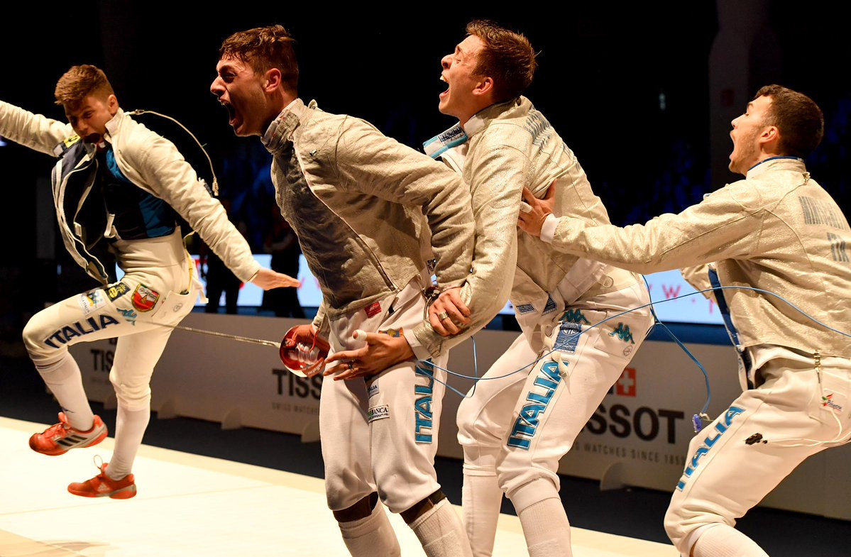 Italy win men's team sabre title at Junior and Cadets World Fencing Championships