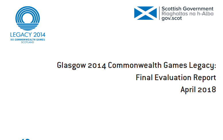 A Commonwealth Games legacy report has been published ©Scottish Government