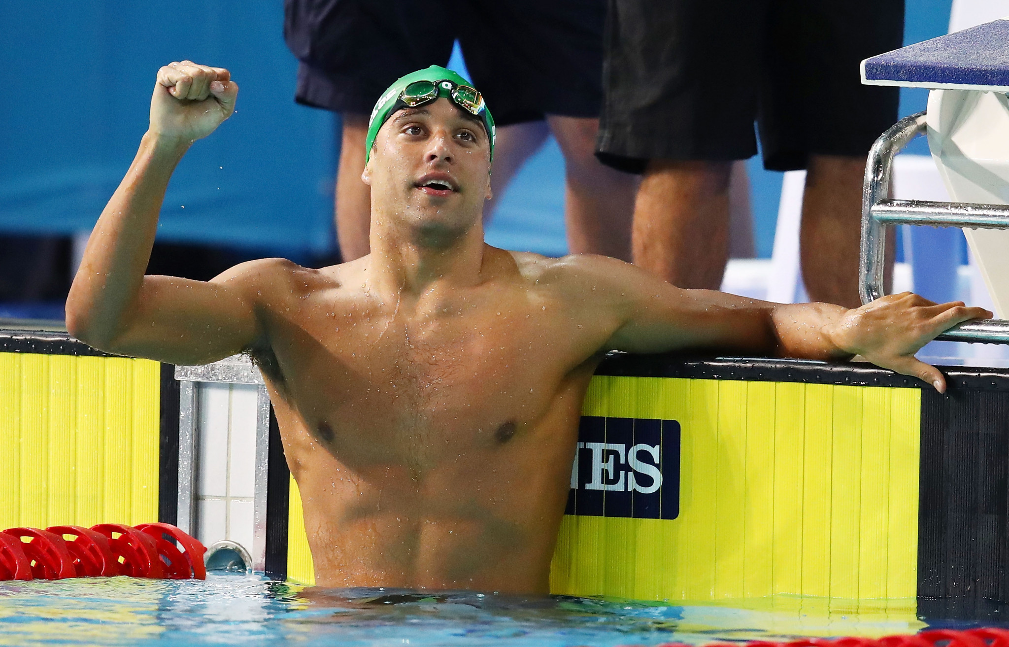 South Africa's Chad le Clos claimed the men's 200 metres butterfly gold medal today to become the first man to win the same swimming event for three successive editions of the Commonwealth Games ©Getty Images