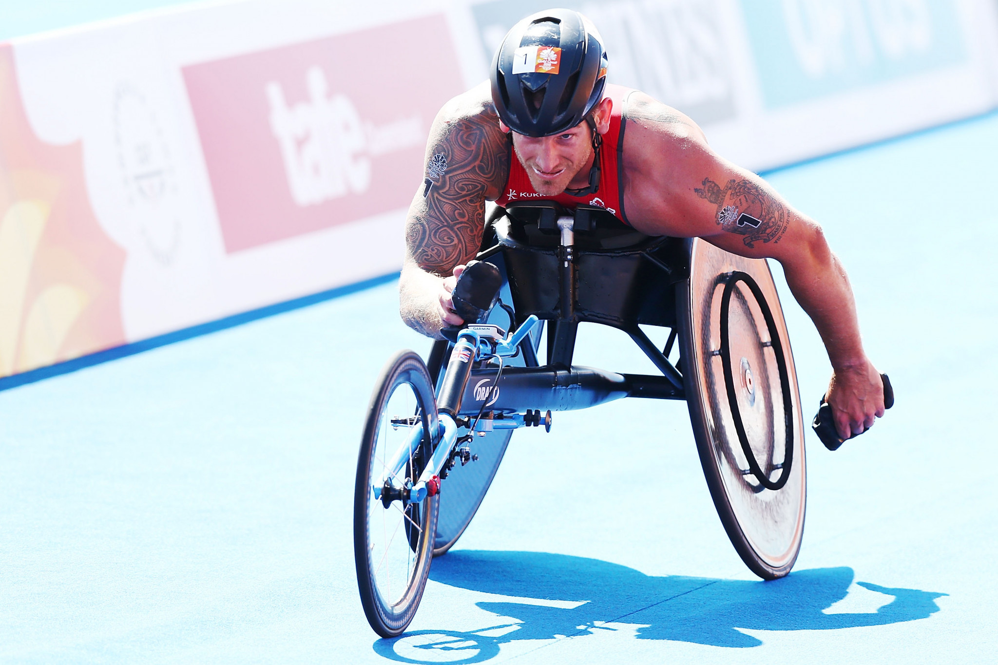 Joseph Townsend helped England to a double success as Para-triathlon made its debut on the Commonwealth Games programme ©Getty Images