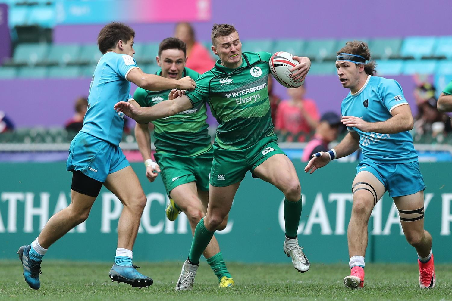  Ireland two wins from World Sevens Series promotion as Fiji and South Africa set pace in Hong Kong