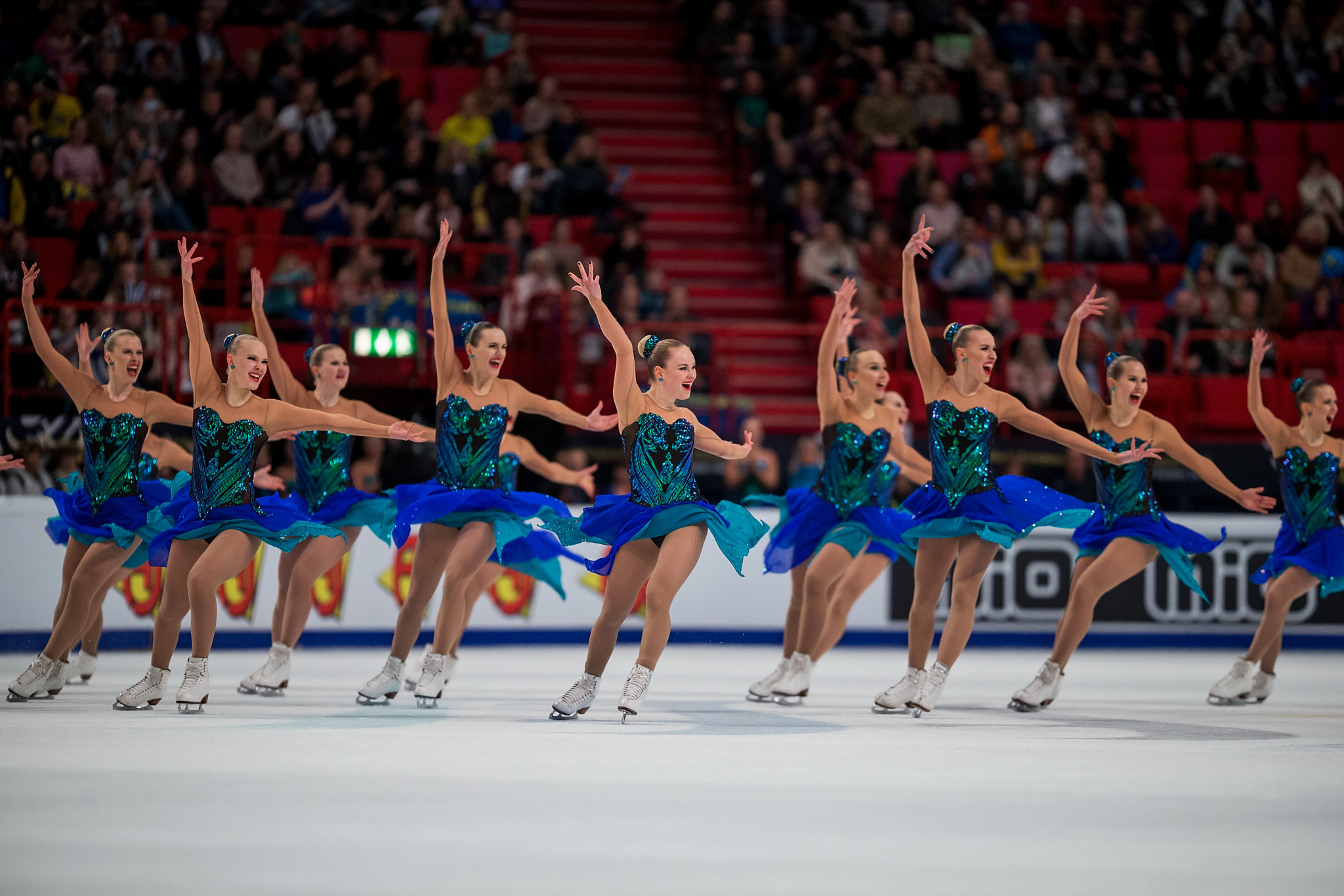 Finland's Team Marigold Ice Unity kept it together as Russia's Team Paradise were less than perfect to earn a fifth ISU World Synchronized Skating title in Stockholm ©ISU