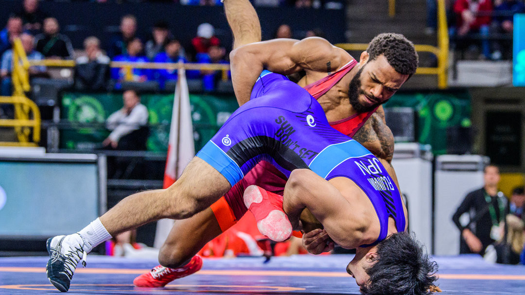 America's Jordan Burroughs preserved his unbeaten record in the Freestyle World Cup ©UWW