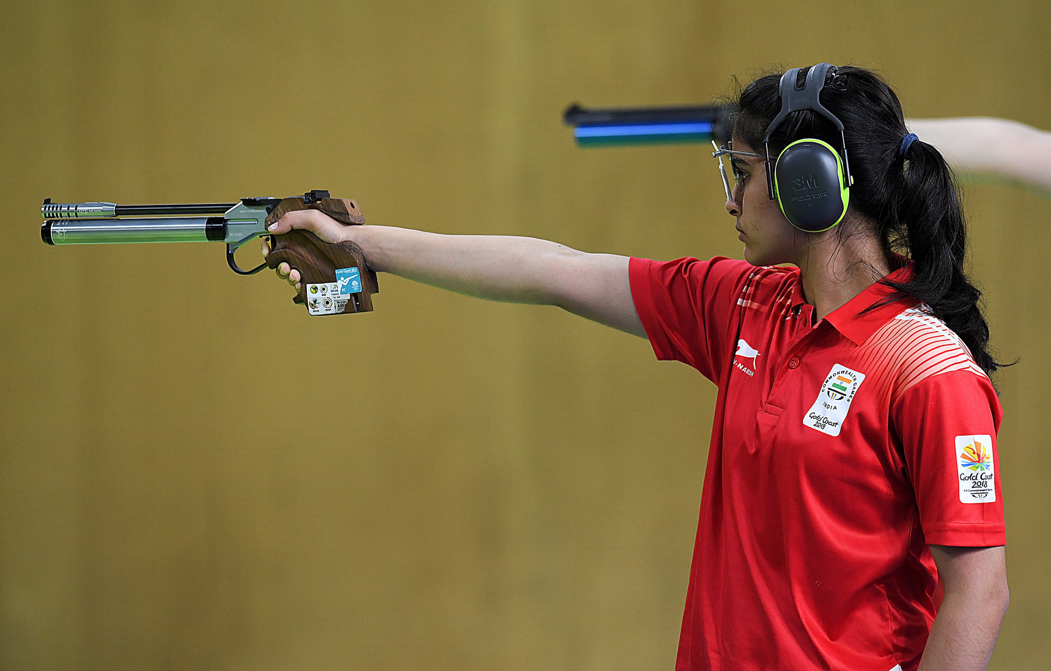 Teenager Manu Bhaker claimed gold for India ©ITG