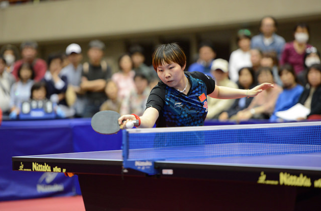China's Zhu Yuling retained her ITTF Asian Cup title in Yokohama today by defeating team-mate and top seed Chen Meng ©ITTF