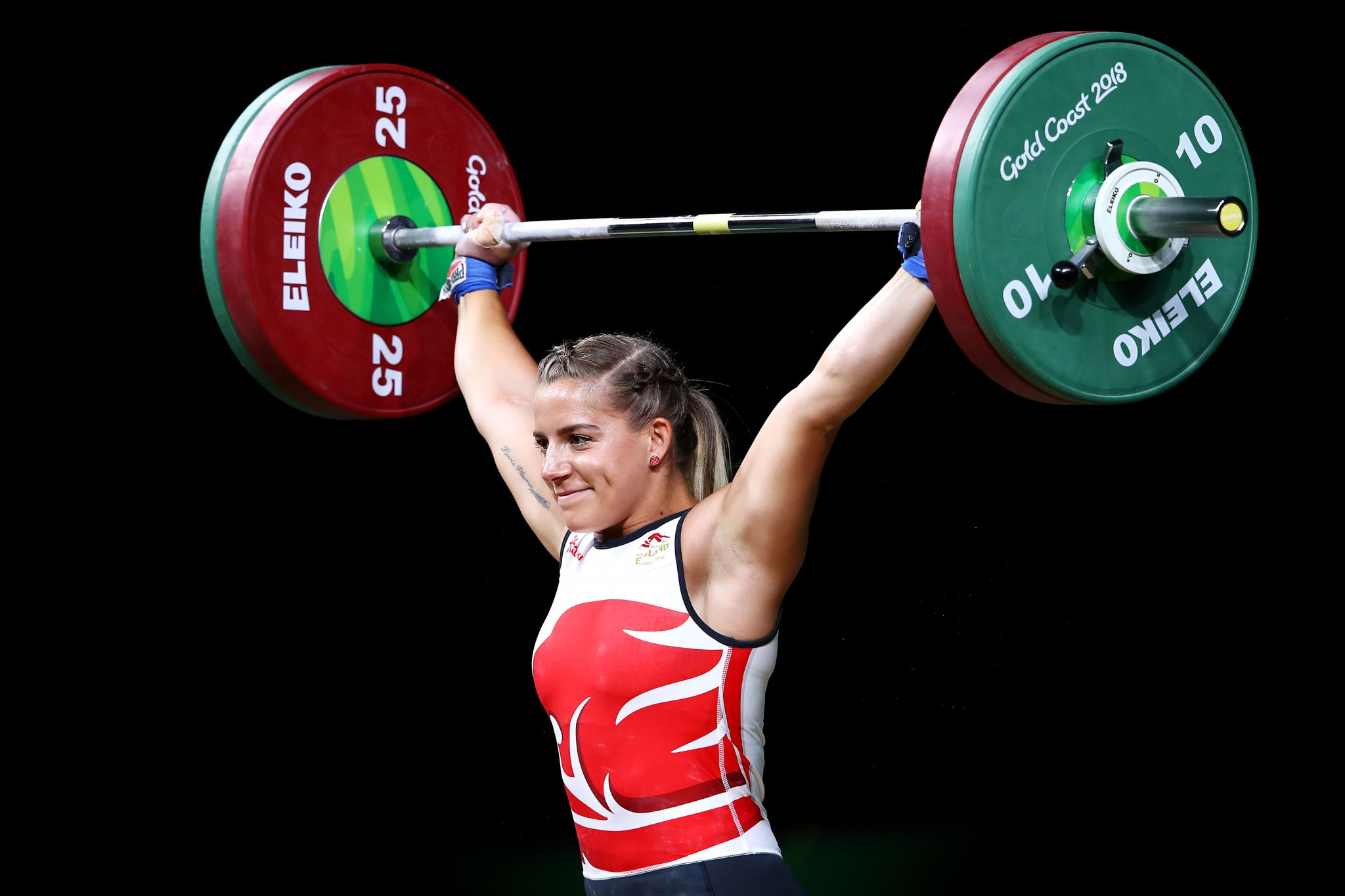 England's Emily Godley produced six good lifts out of six to win the women's 75kg event ©Getty Images
