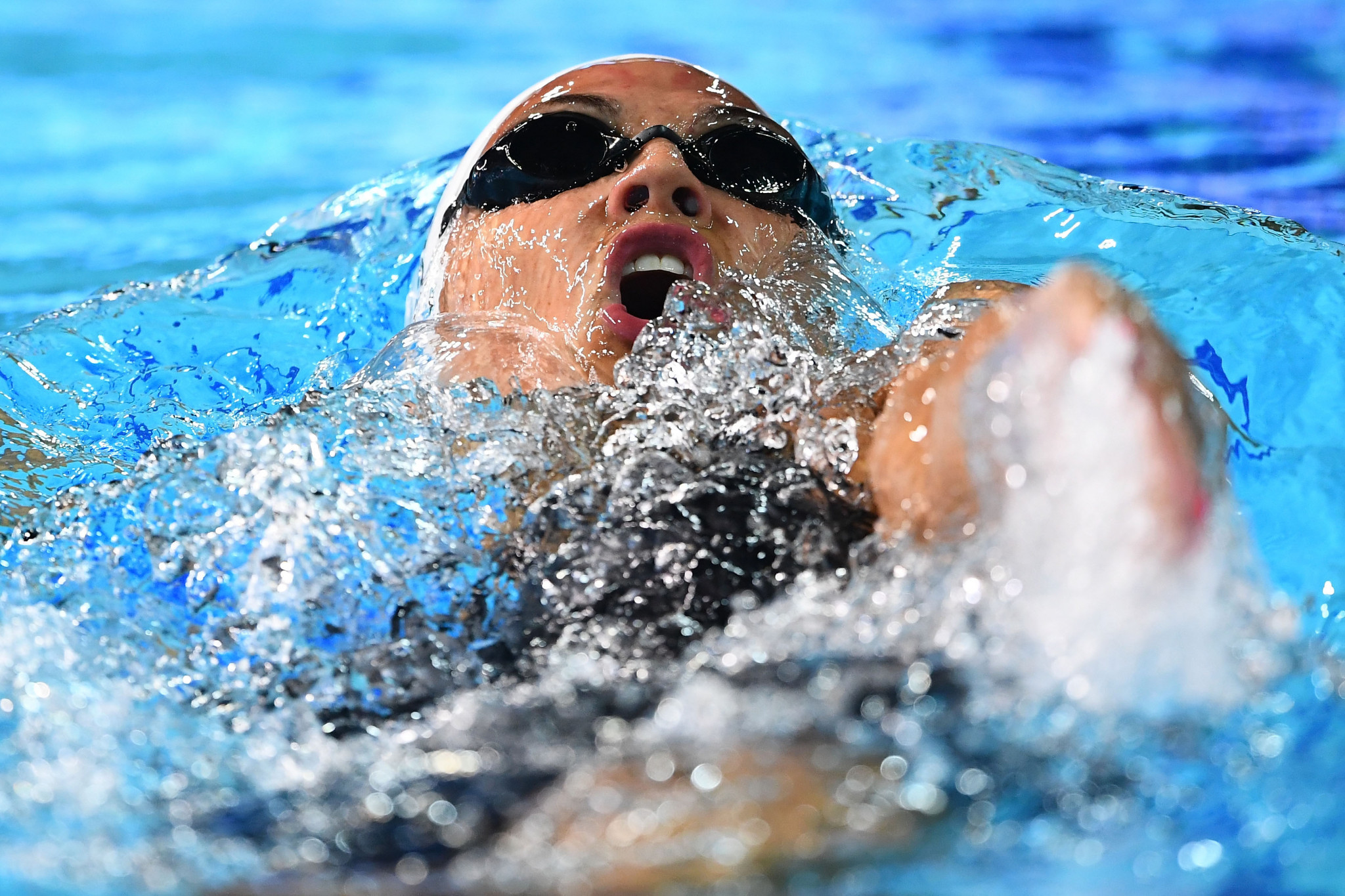 Kylie Masse claimed her second individual gold of the Games as she led a one-two in the women's 200m backstroke ©Getty Images