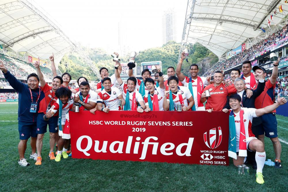 Japan earned their place in the next World Rugby Sevens Series by winning 19-14 in their final qualifier against Germany in Hong Kong ©World Rugby