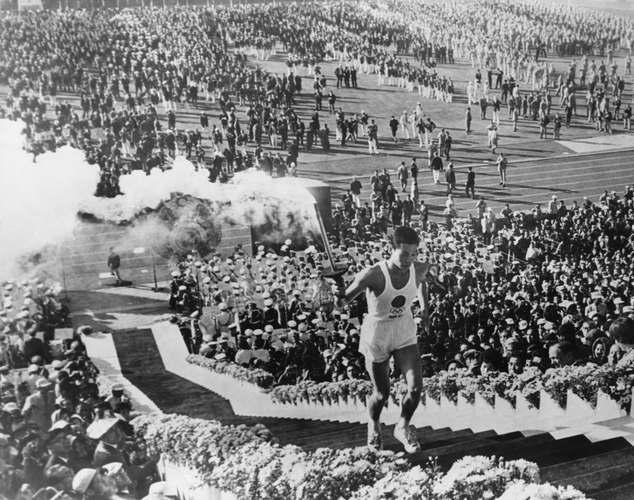 The Torch Relay for the 1964 Olympic Games started in Okinawa before travelling to Tokyo ©Getty Images