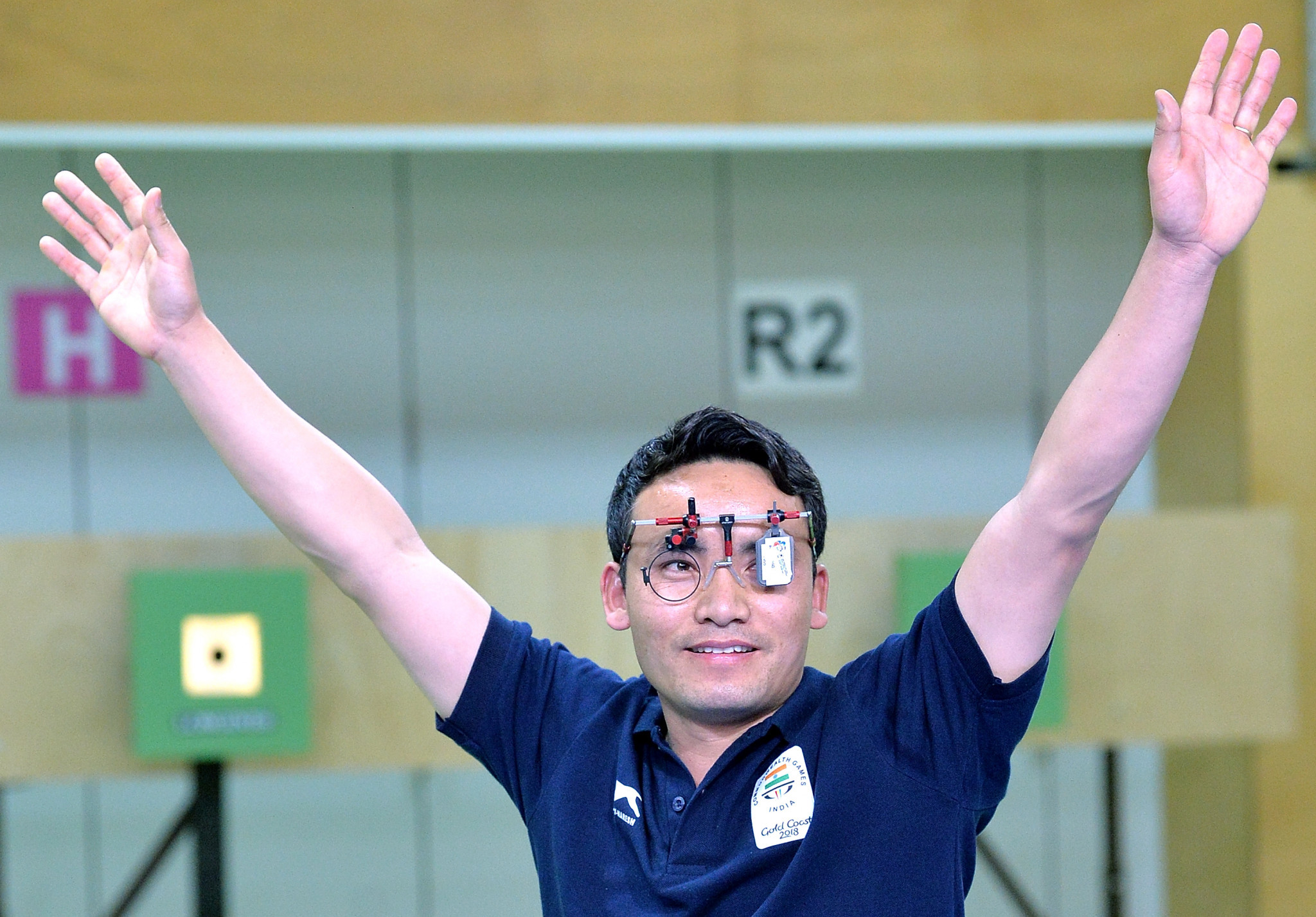 Jitu Rai emerged as the winner of the men's 10m air pistol competition ©Getty Images 